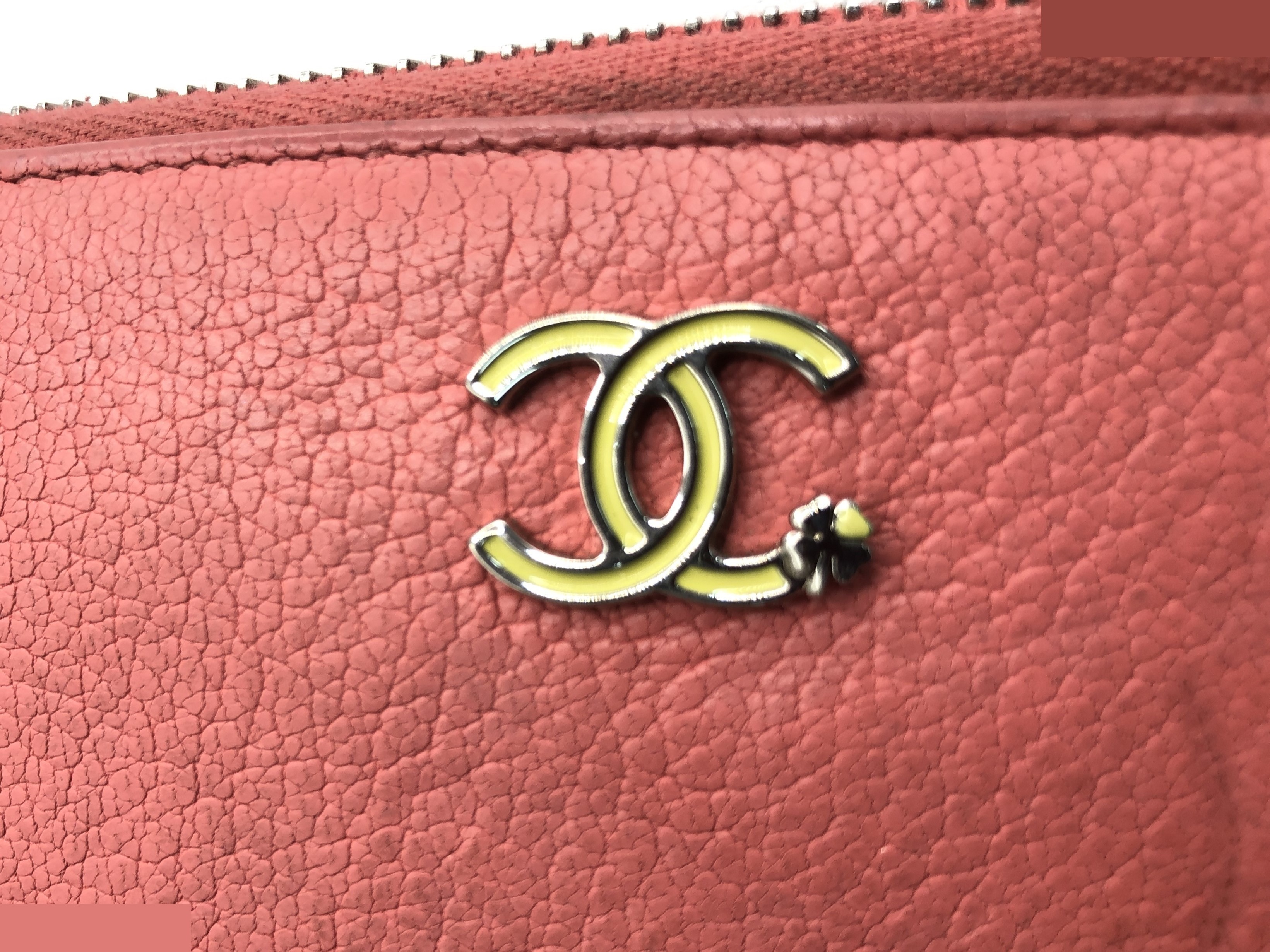 Lucky Clover Round Zip Wallet with Seal, 25843757, Leather — view 8