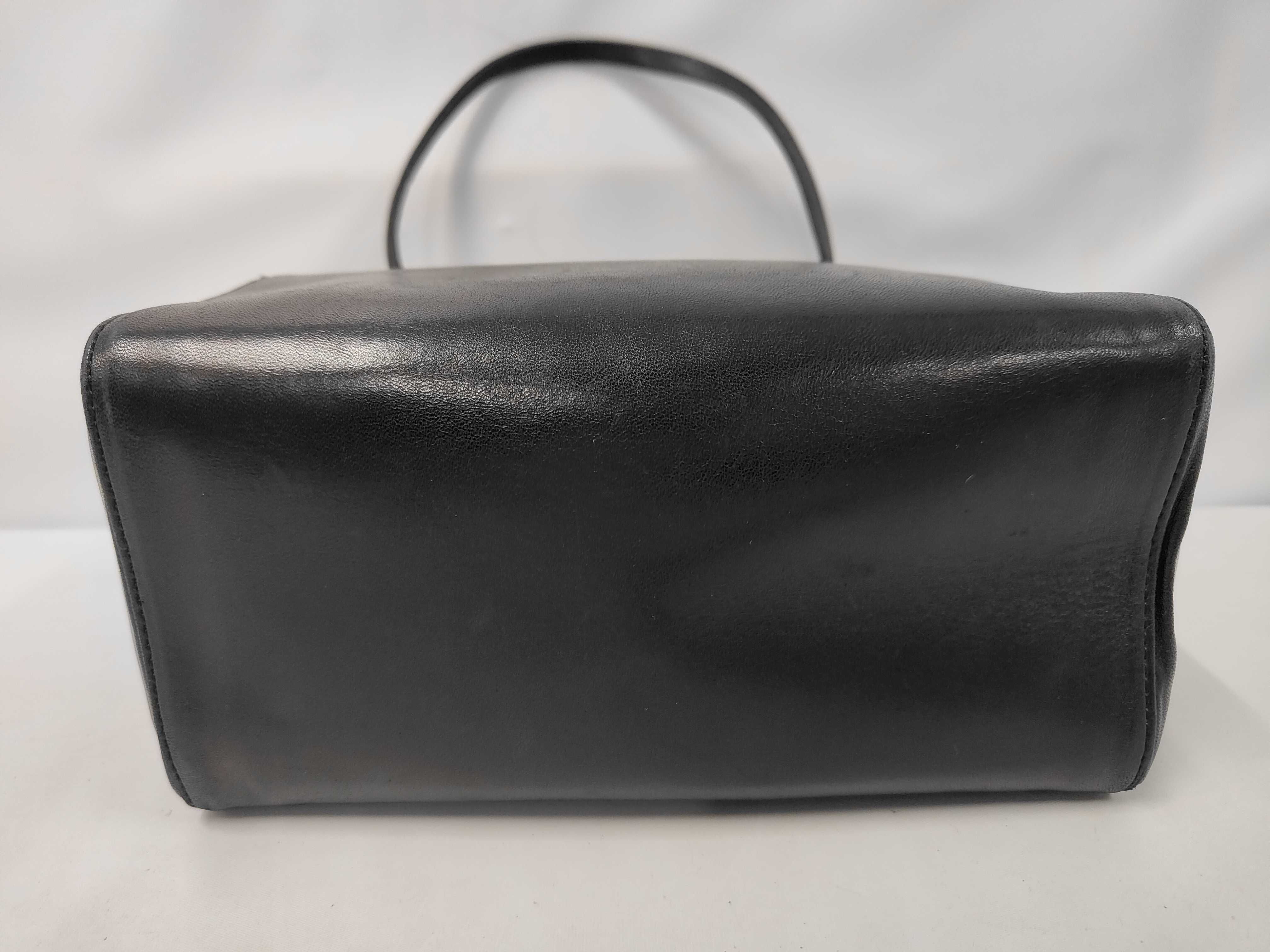 Mamma Zucca Hardware Calf Leather Handbag Black Tote Bag — view 3