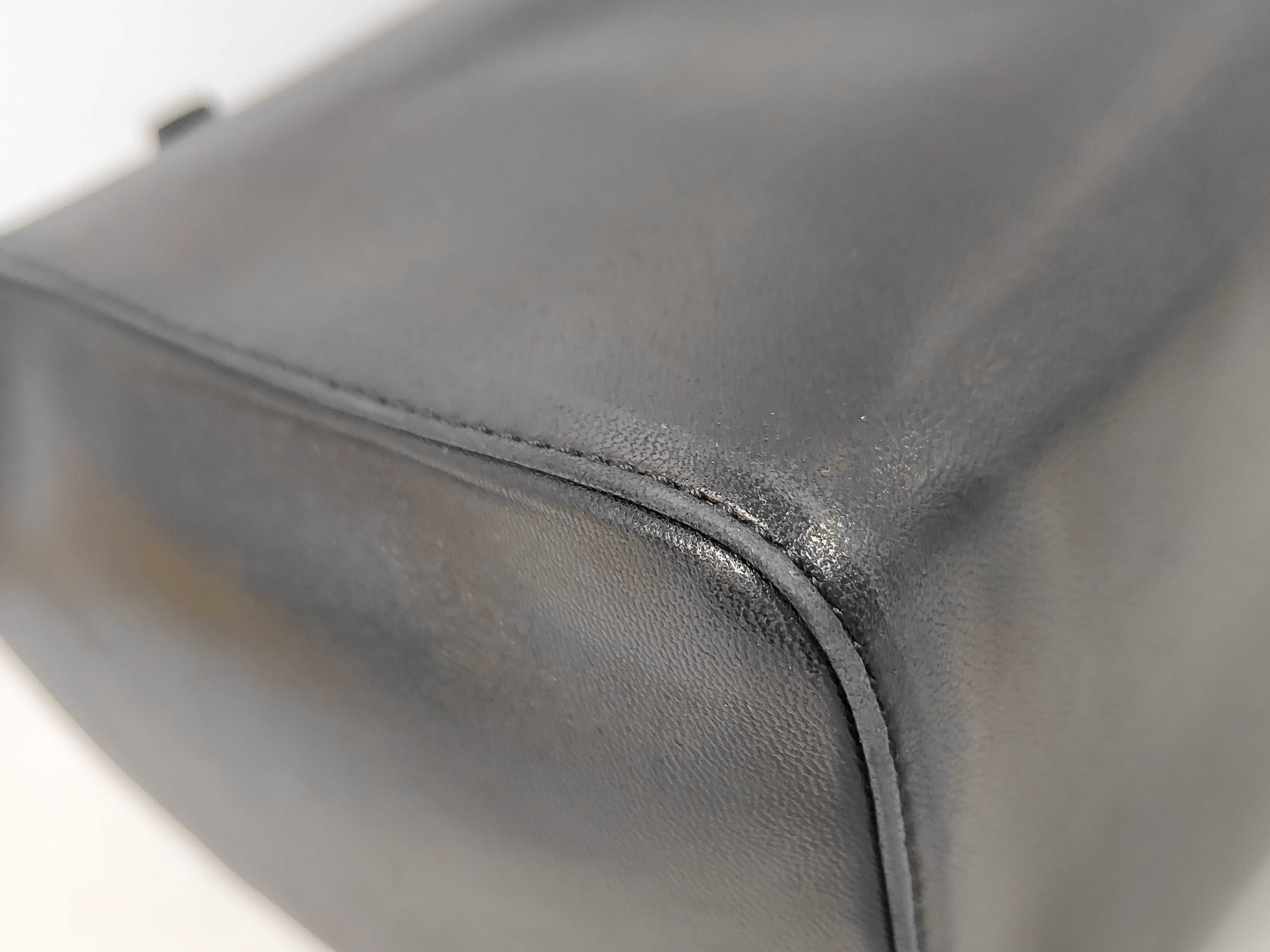 Mamma Zucca Hardware Calf Leather Handbag Black Tote Bag — view 4