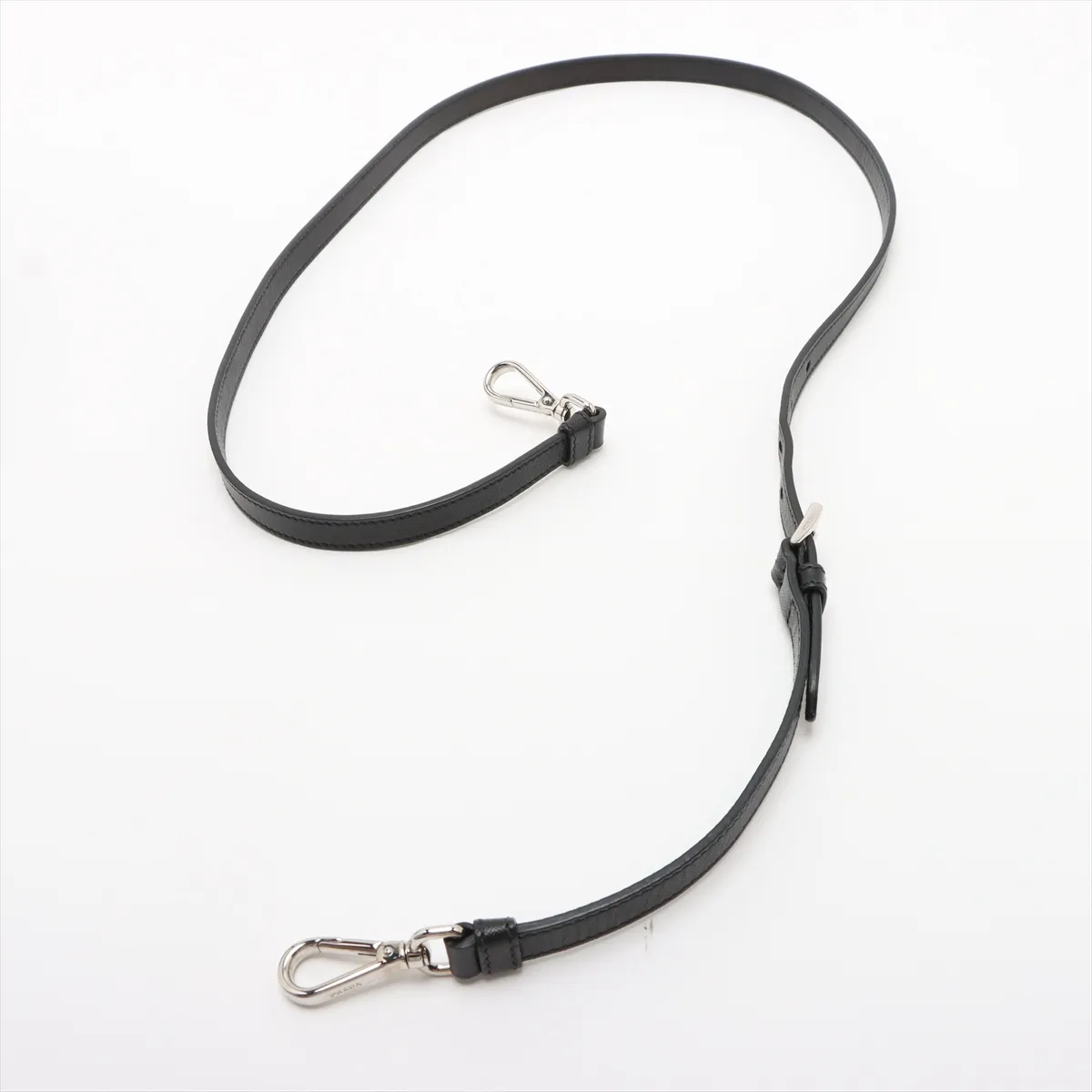 Tessuto Nylon x Leather Shoulder Bag Black — view 5