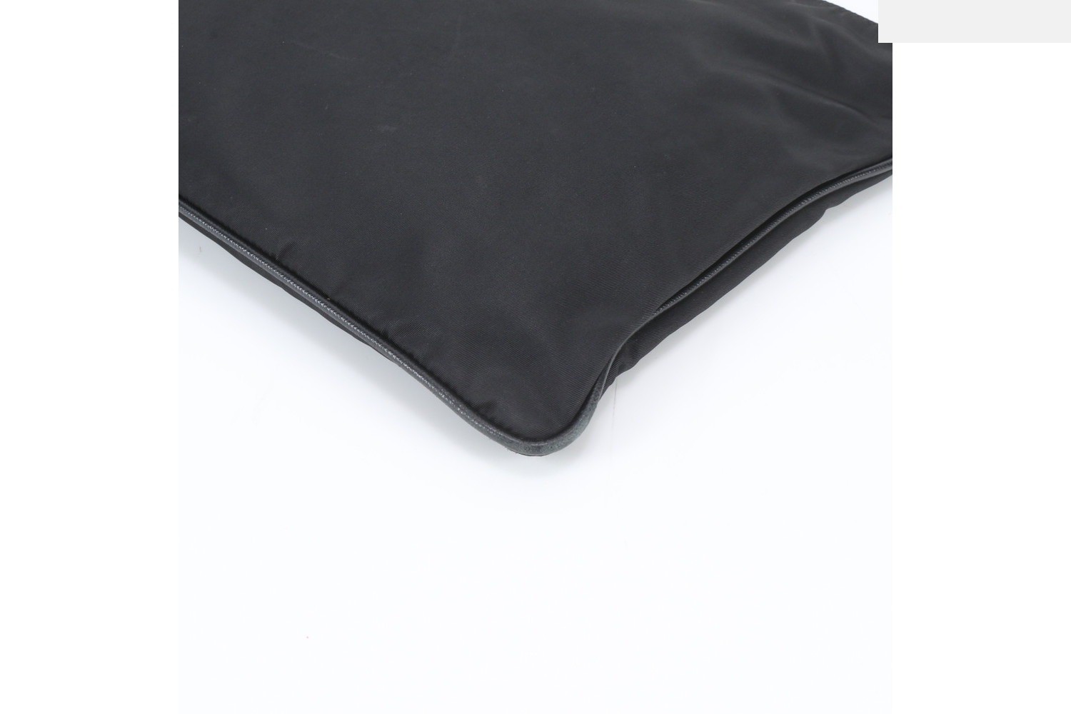 Tessuto Nylon Triangle Logo Leather Shoulder Bag — view 5