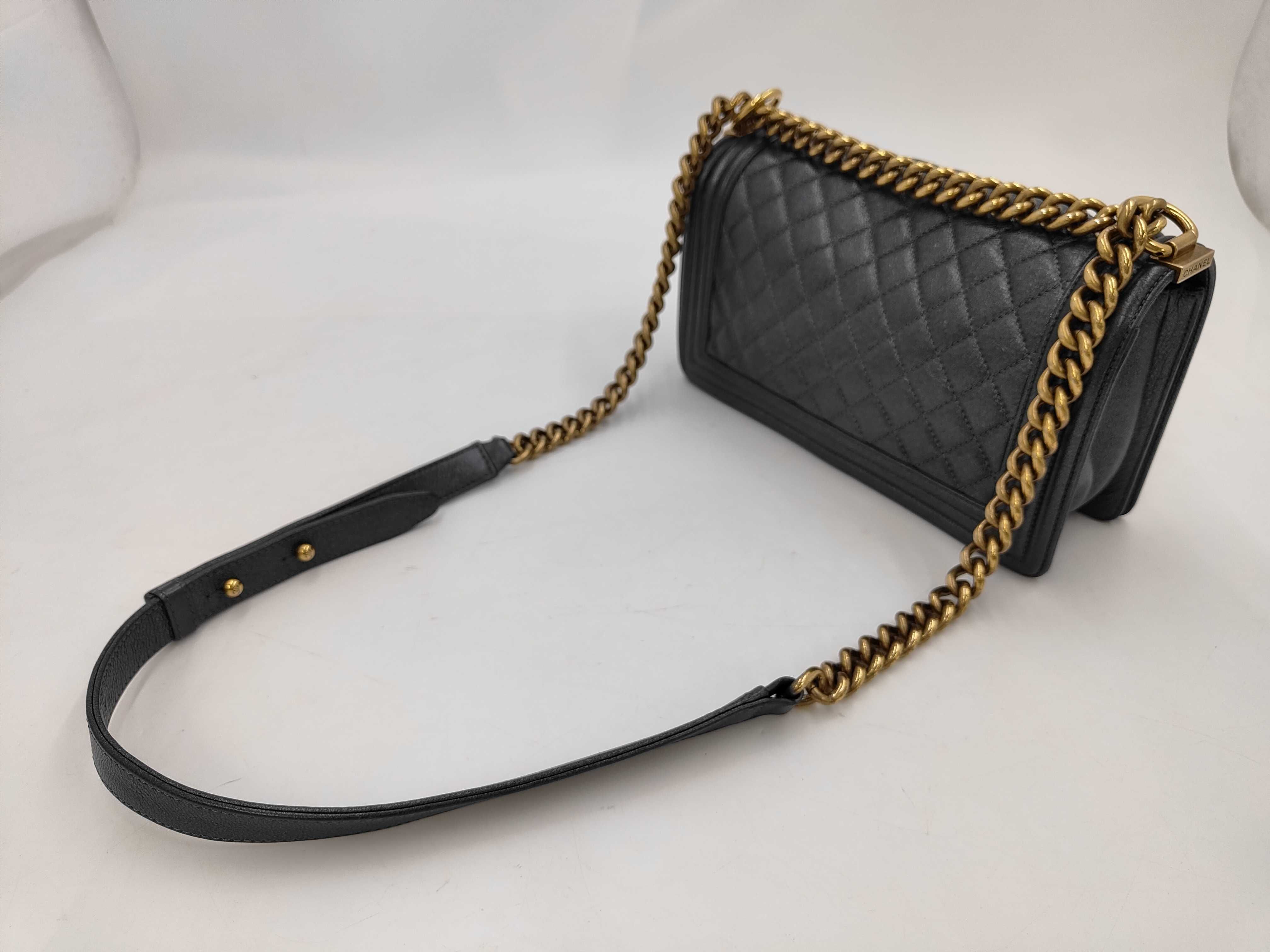 Boy Chanel 25 Shoulder Bag with Gold Hardware — view 3
