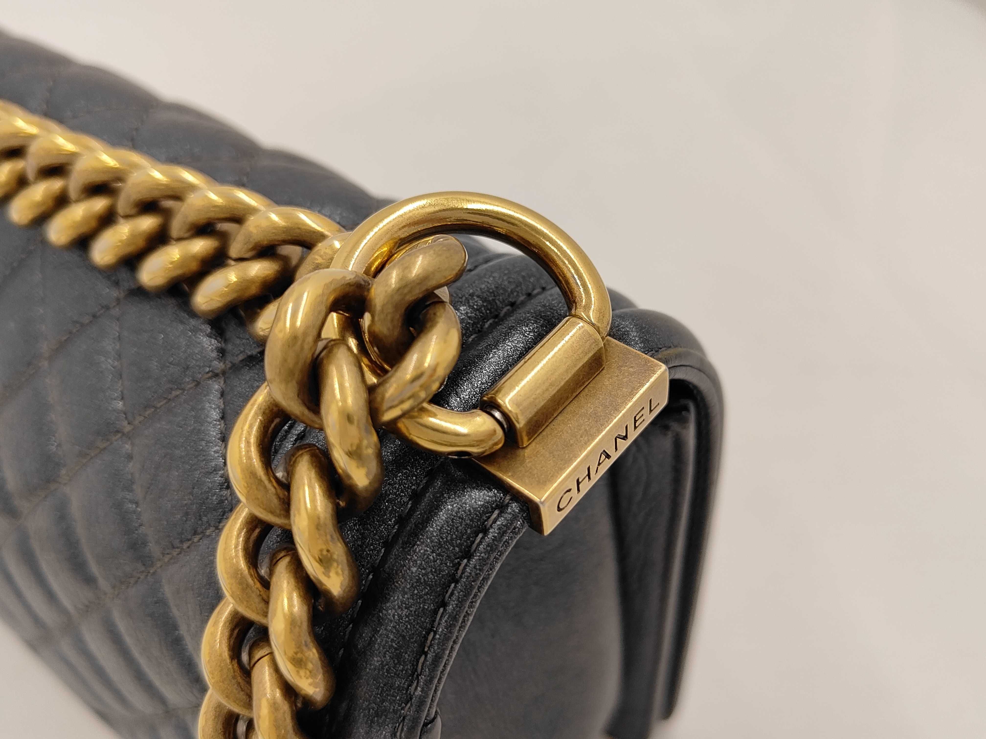 Boy Chanel 25 Shoulder Bag with Gold Hardware — view 6