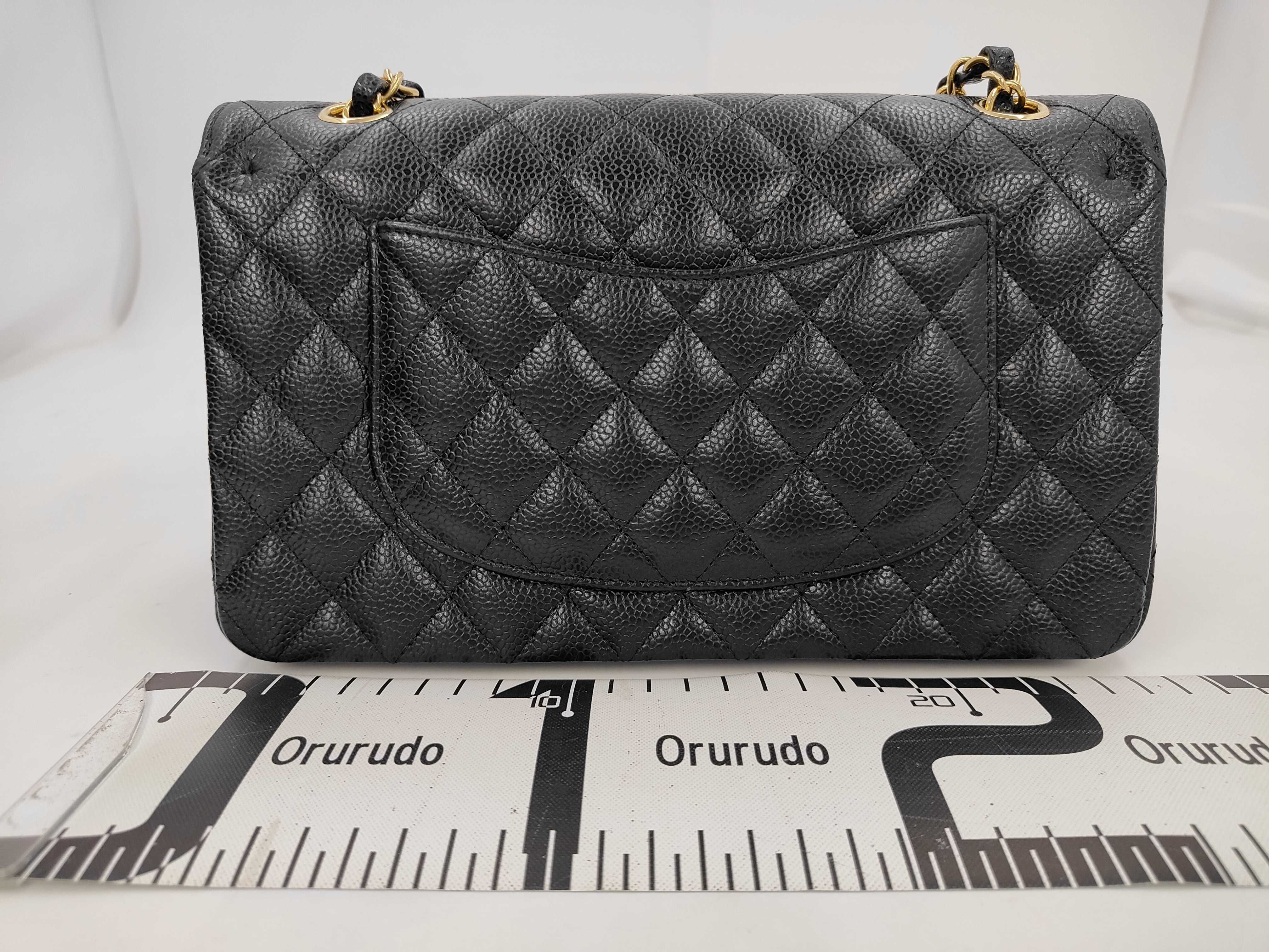 Matelassé 25 Double Flap Double Chain Caviar Plate Shoulder Bag — view 2