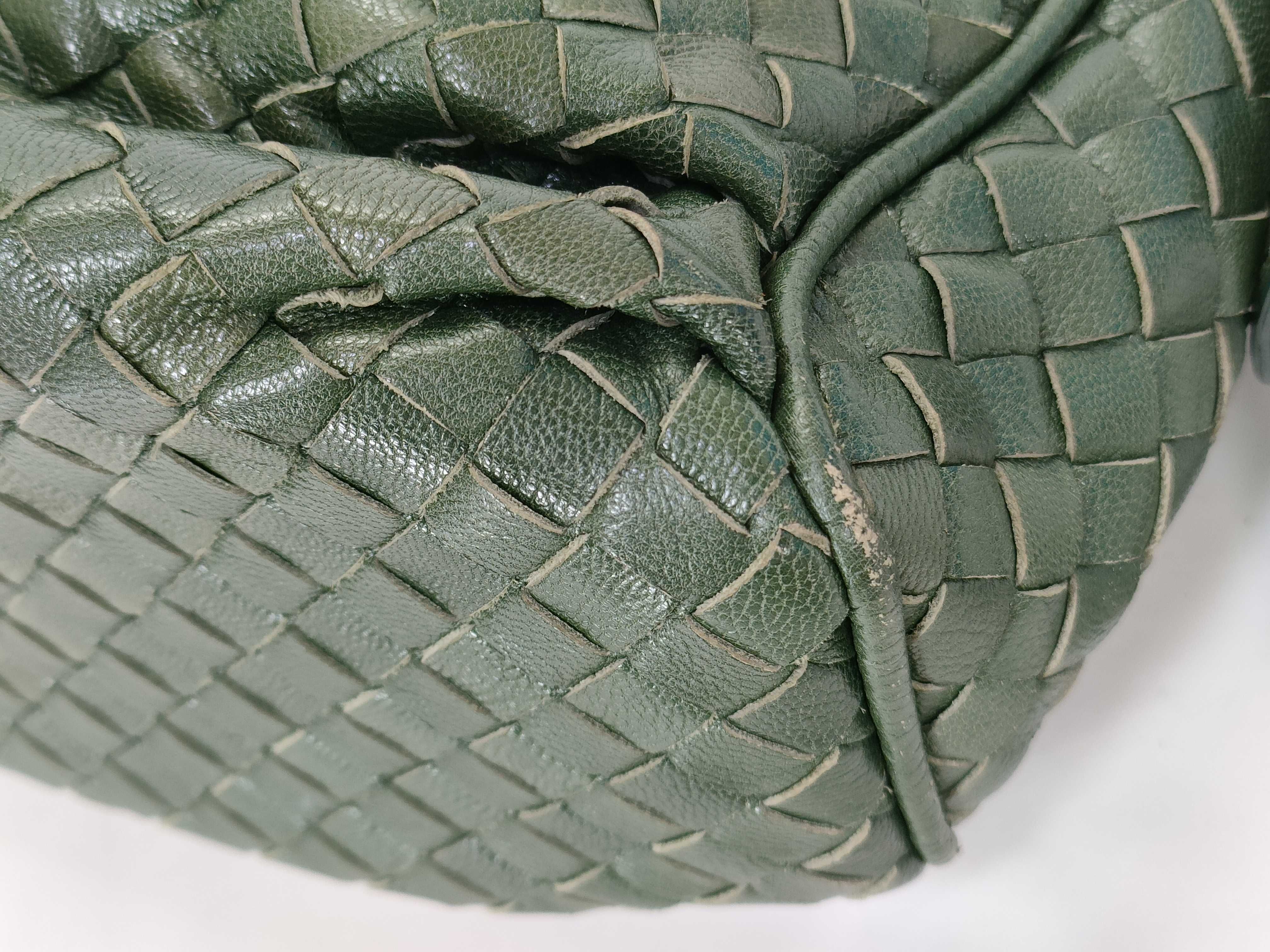 Intrecciato One Shoulder Bag Green Shoulder Bag — view 7