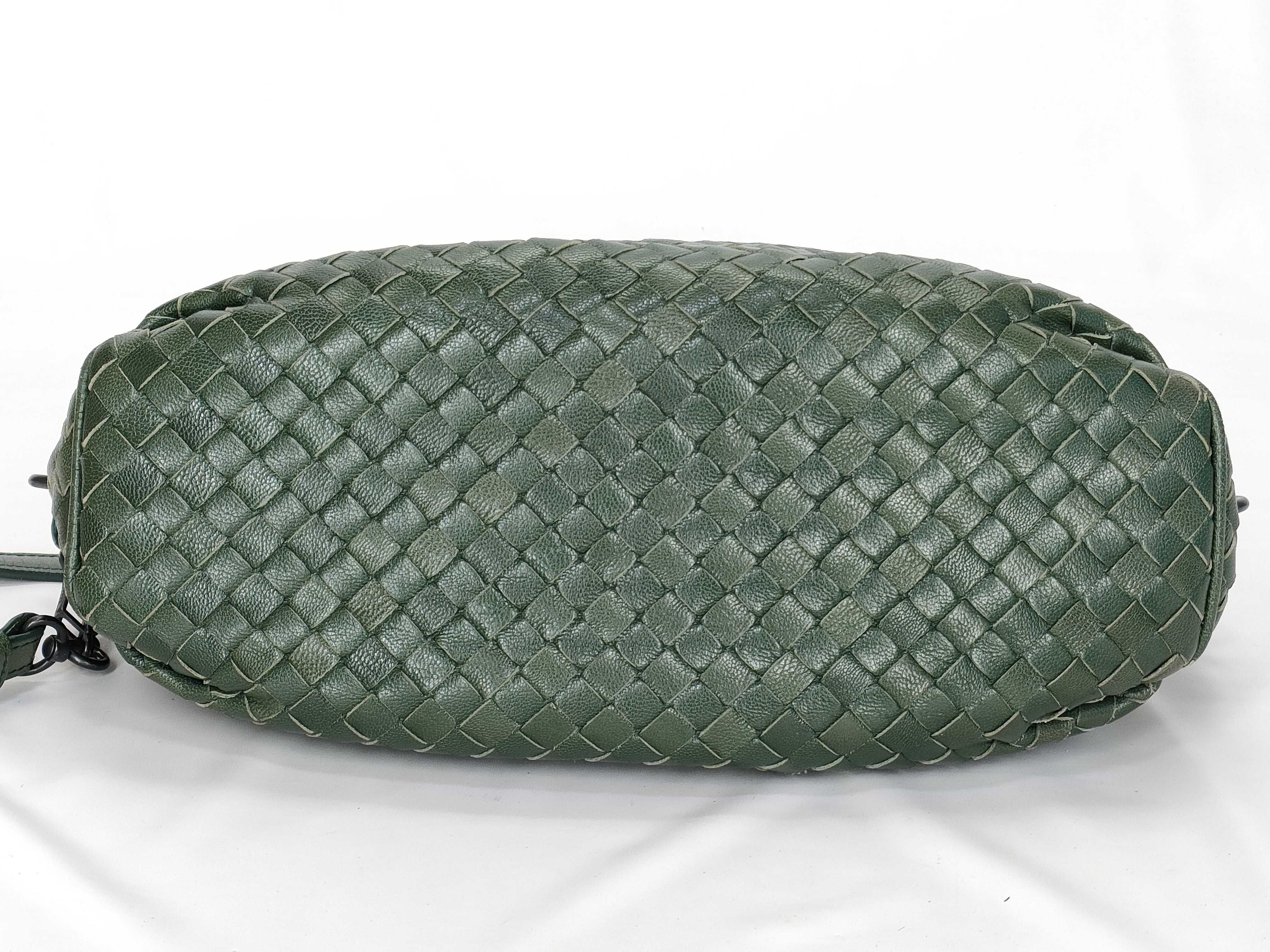 Intrecciato One Shoulder Bag Green Shoulder Bag — view 8