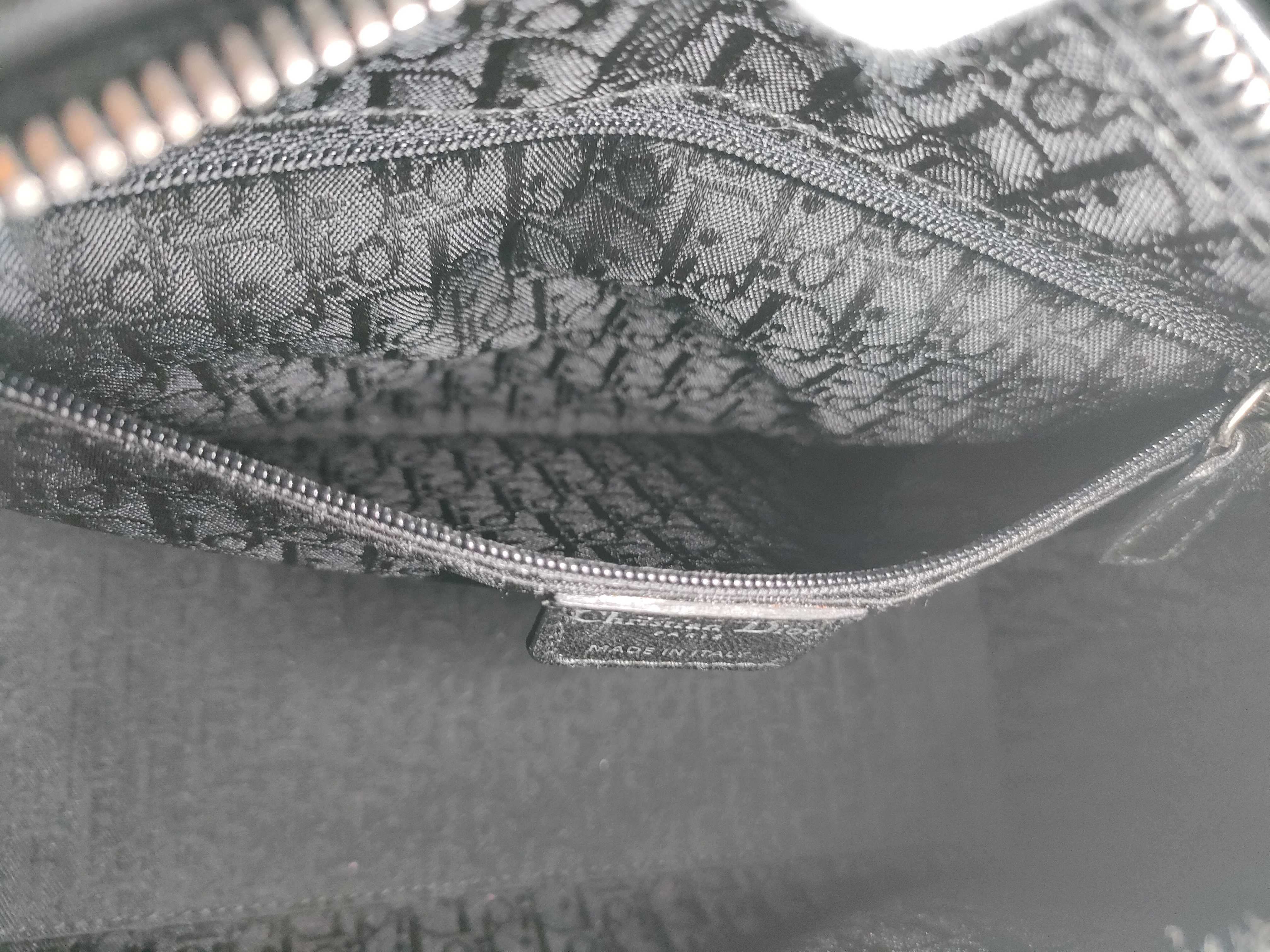 Christian Cannage Patent 2-Way Handbag — view 12