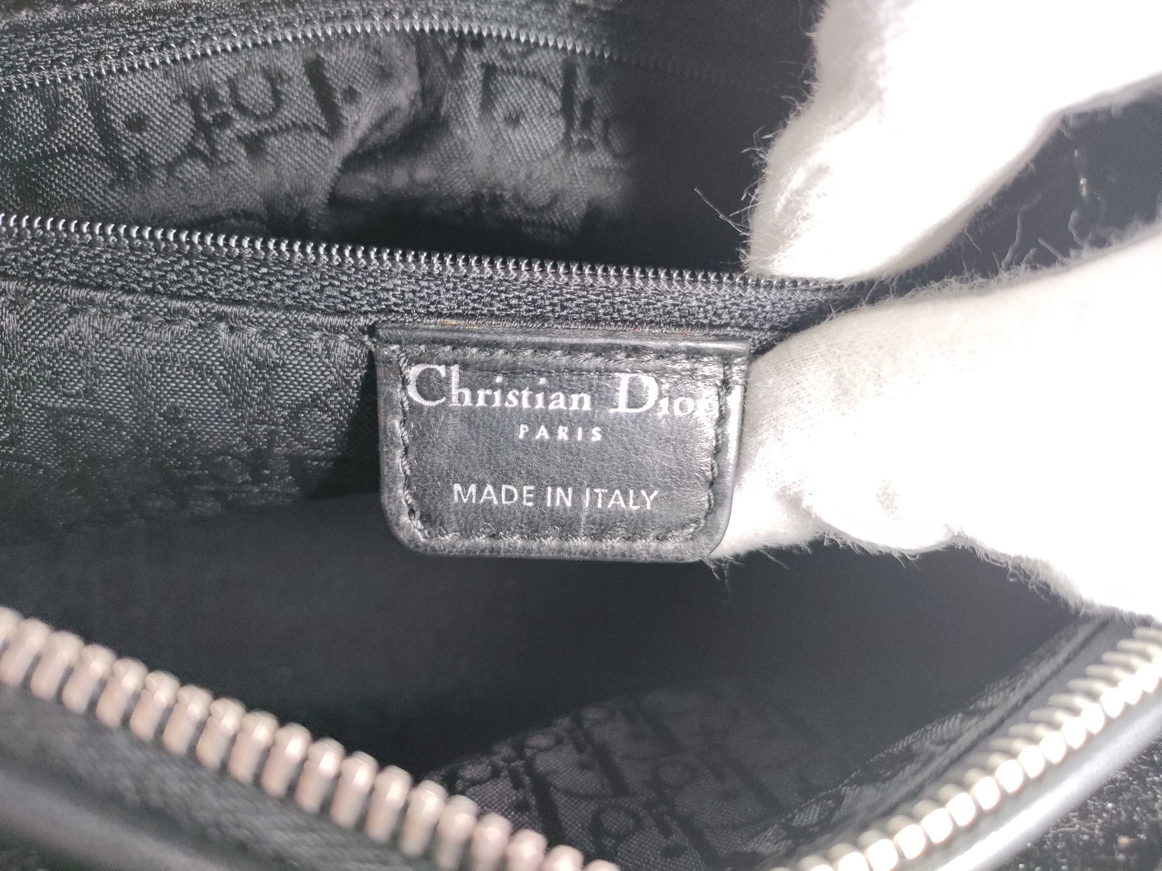 Christian Cannage Patent 2-Way Handbag — view 13
