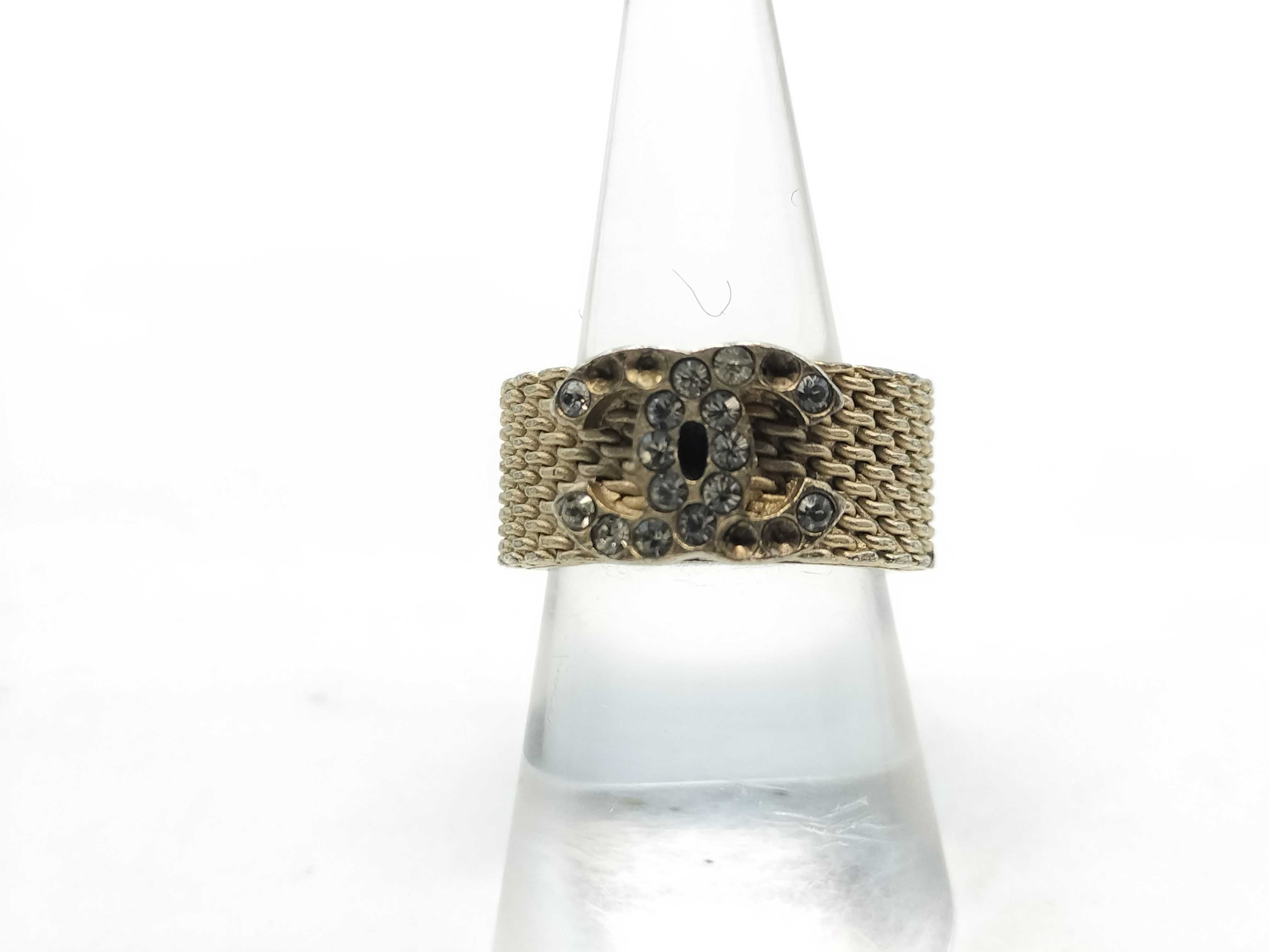 06A Ring Coco Mark Rhinestone Ring