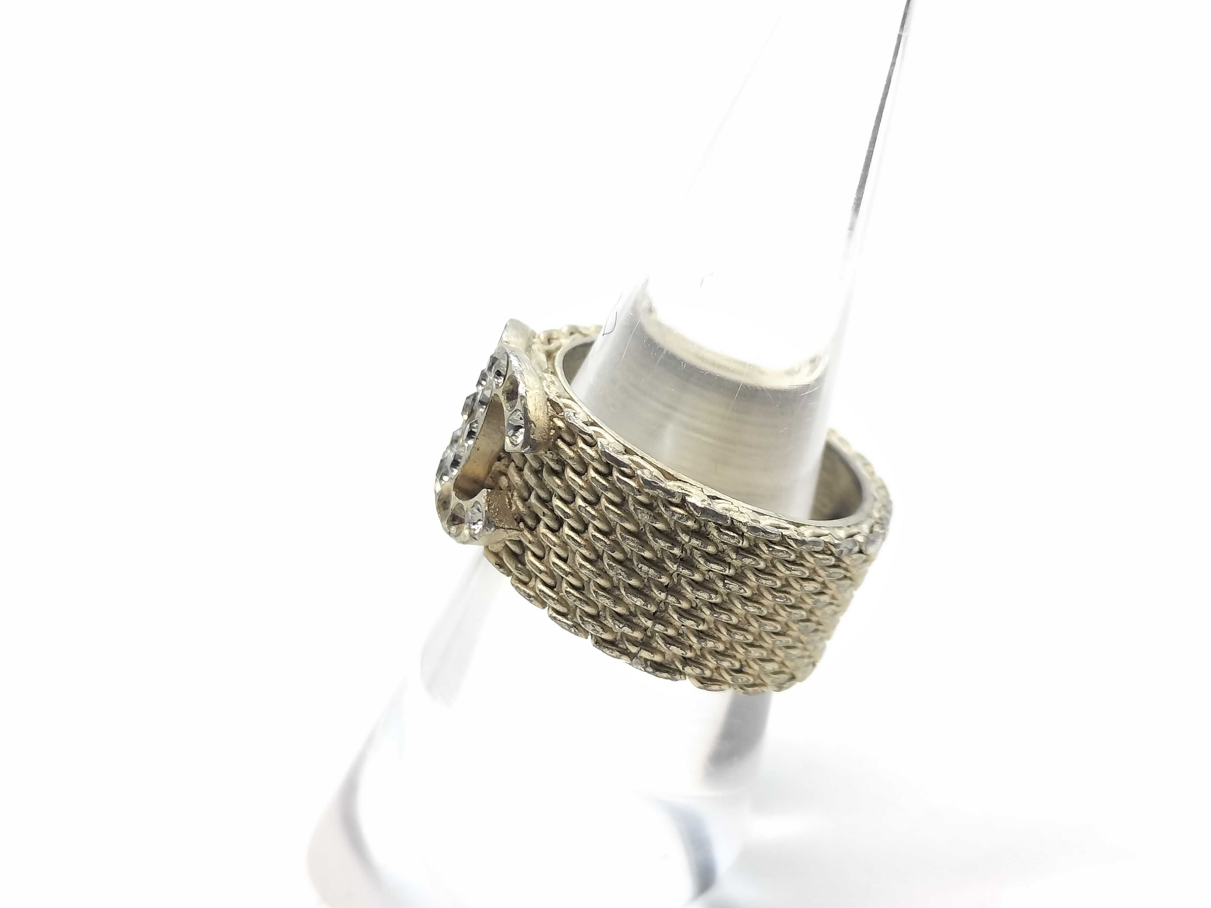 06A Ring Coco Mark Rhinestone Ring — view 2