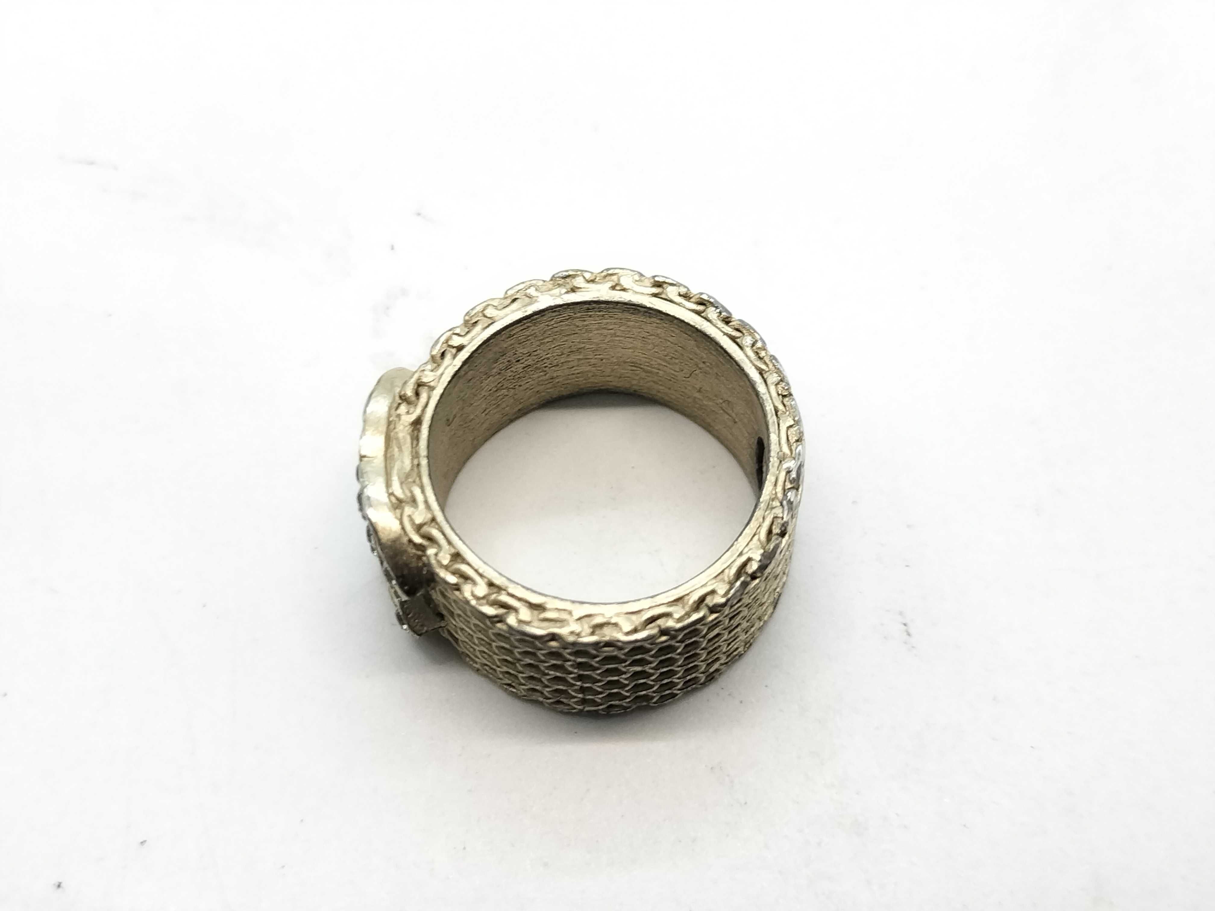 06A Ring Coco Mark Rhinestone Ring — view 5