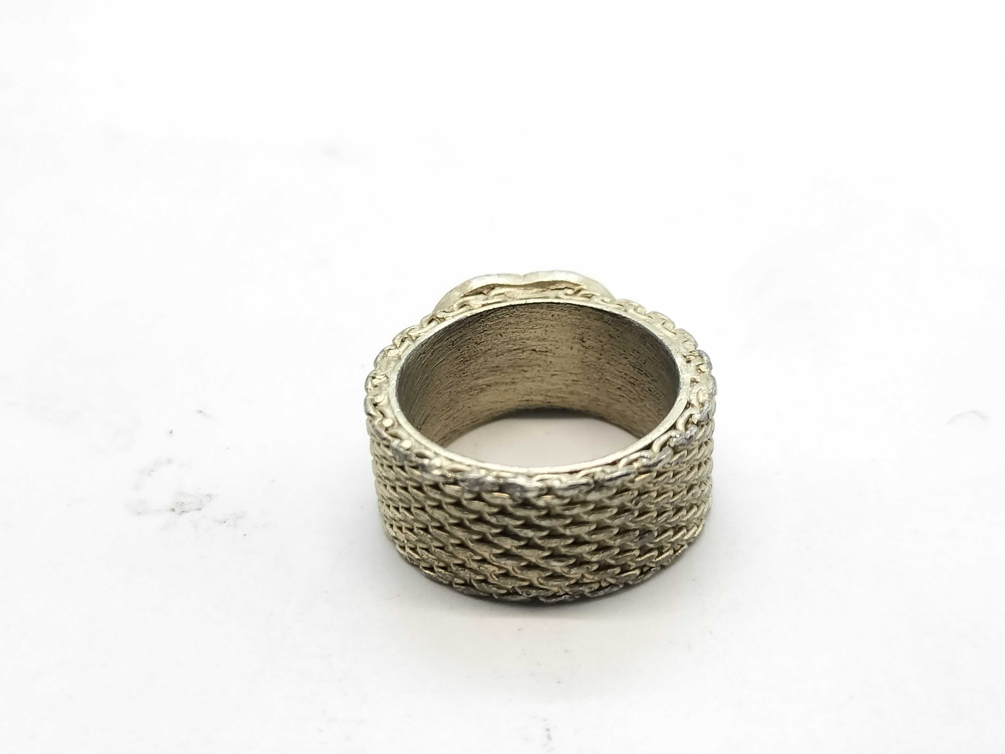 06A Ring Coco Mark Rhinestone Ring — view 6