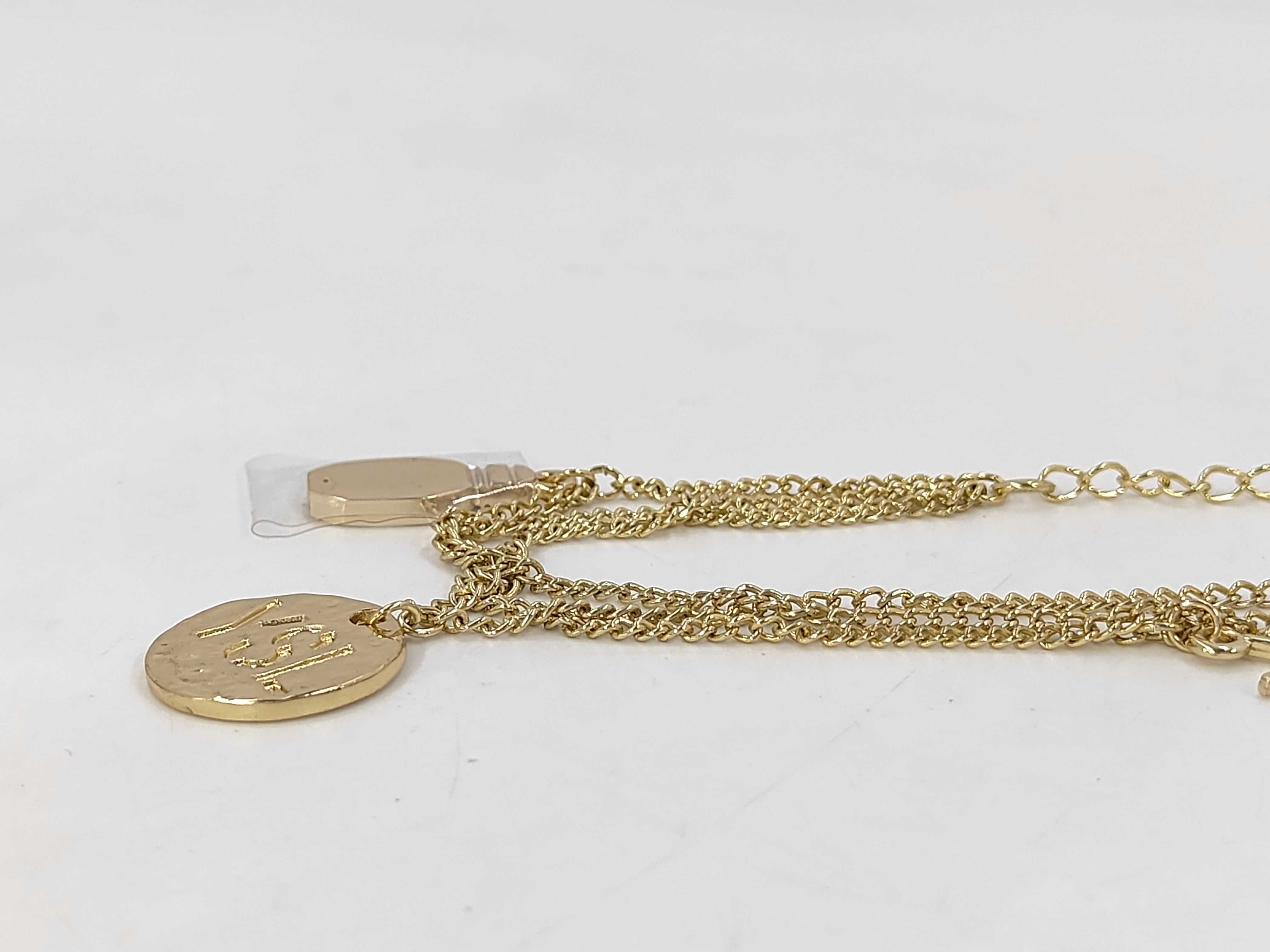 Gold Logo Plate Bracelet/Bangle — view 4