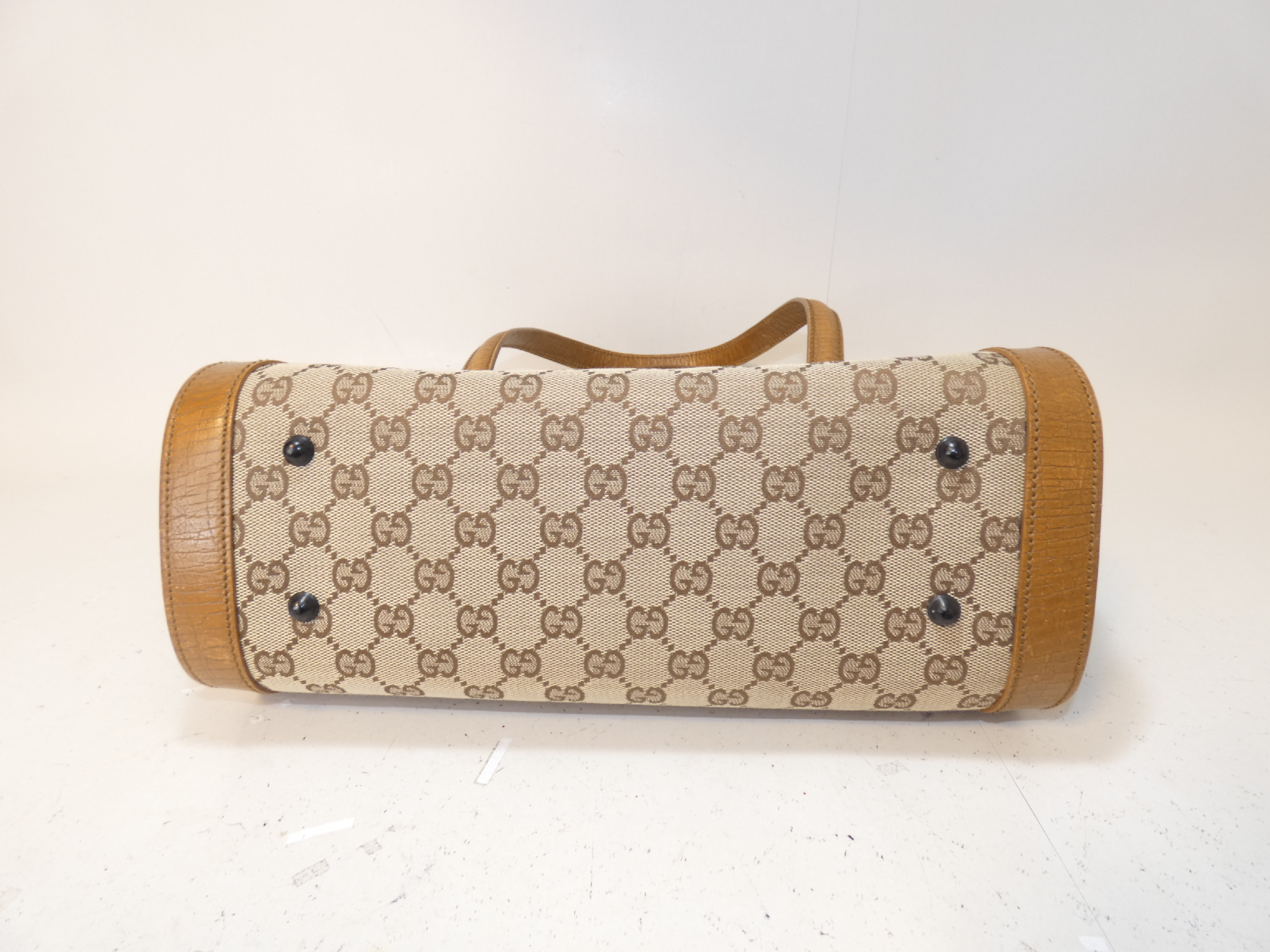 Bamboo Lock GG Canvas Shoulder Handbag — view 6