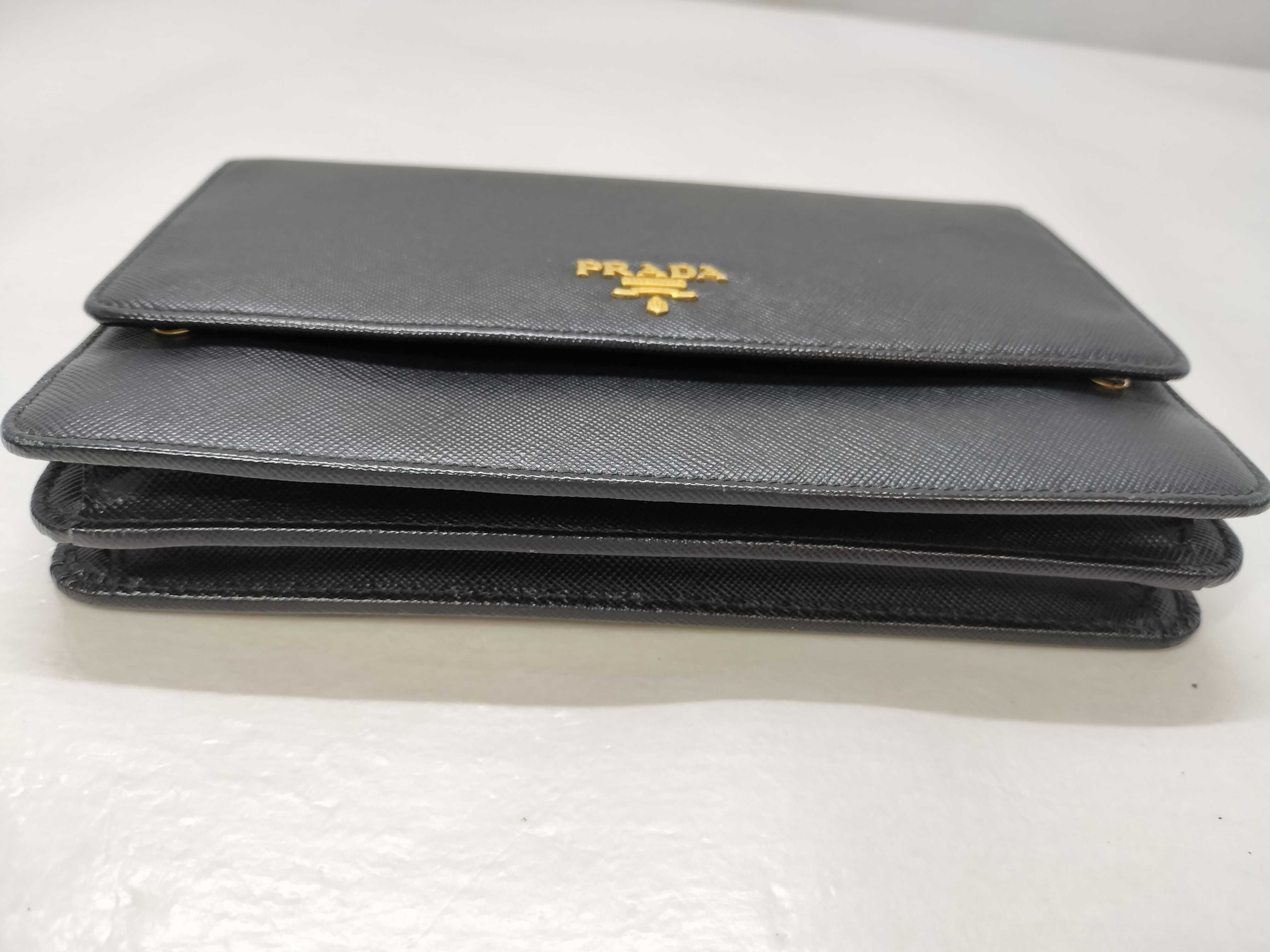 Saffiano Leather Shoulder Wallet Shoulder Bag — view 13
