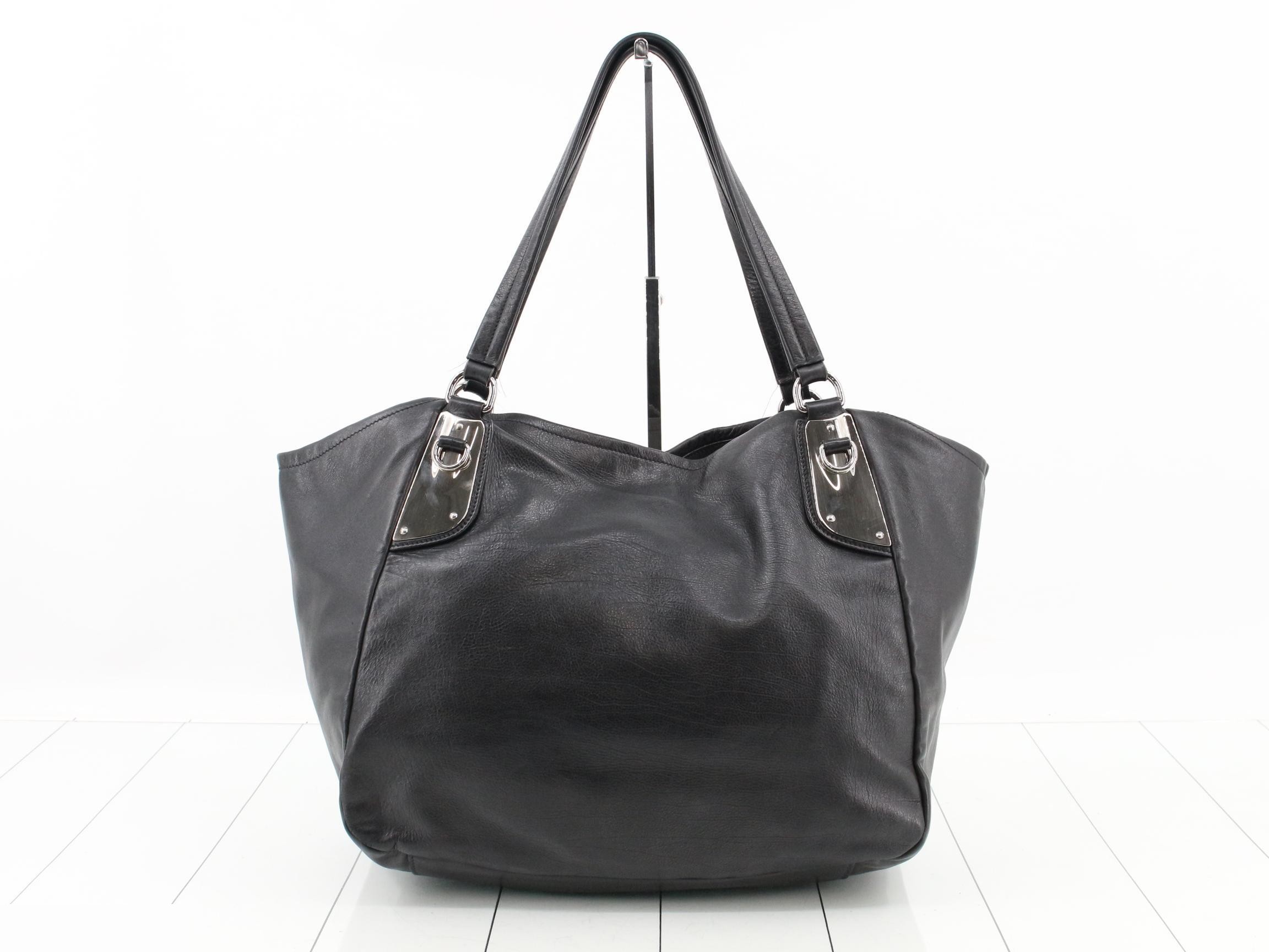 Soft leather tote bag — view 2