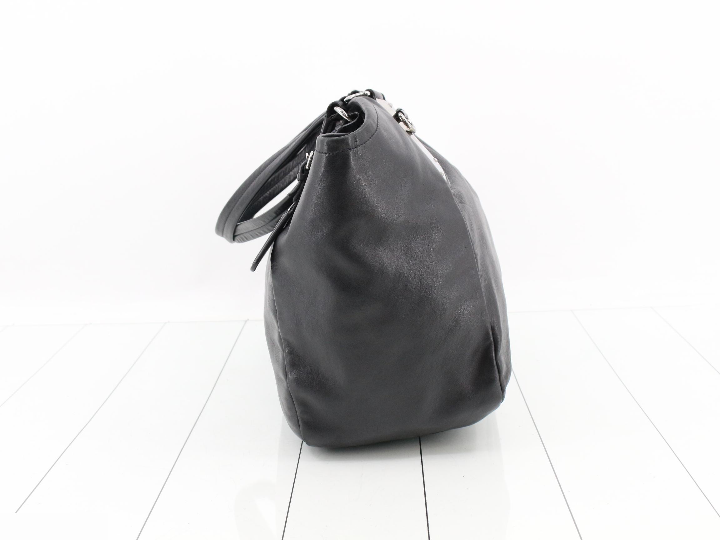 Soft leather tote bag — view 3