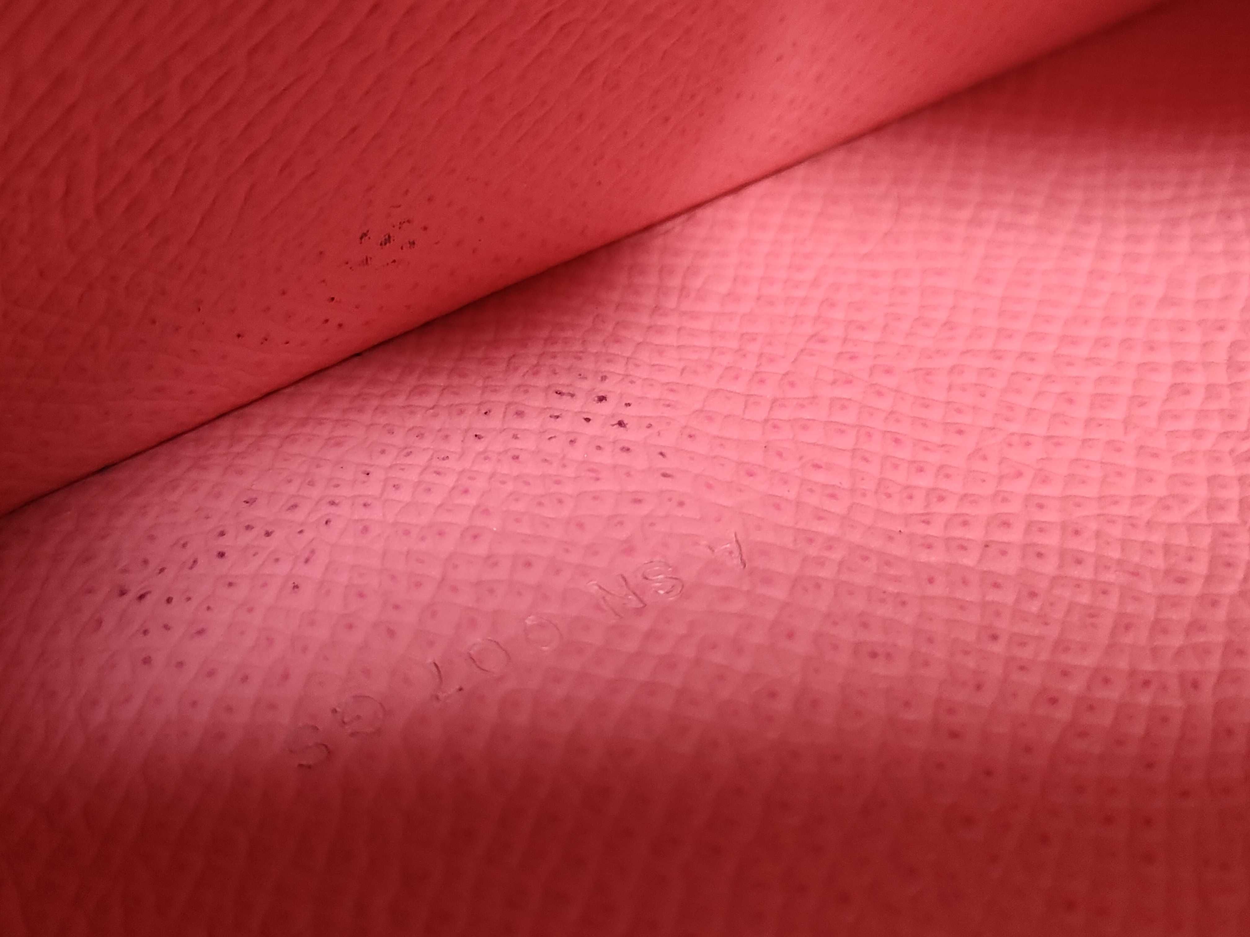 Bearn Soufflé wallet, pink with gold hardware, A stamp. — view 14