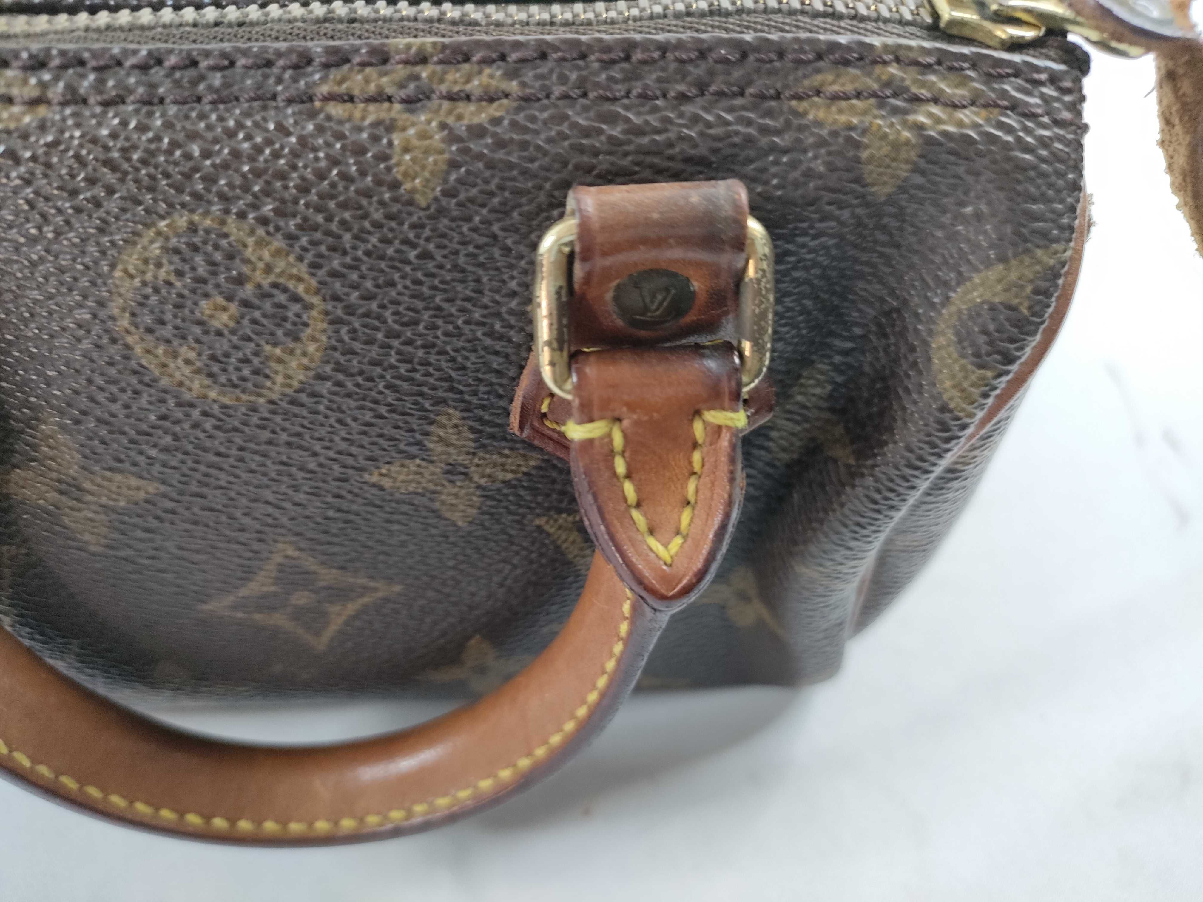 Monogram Louis Vuitton Mini Speedy Handbag — view 8
