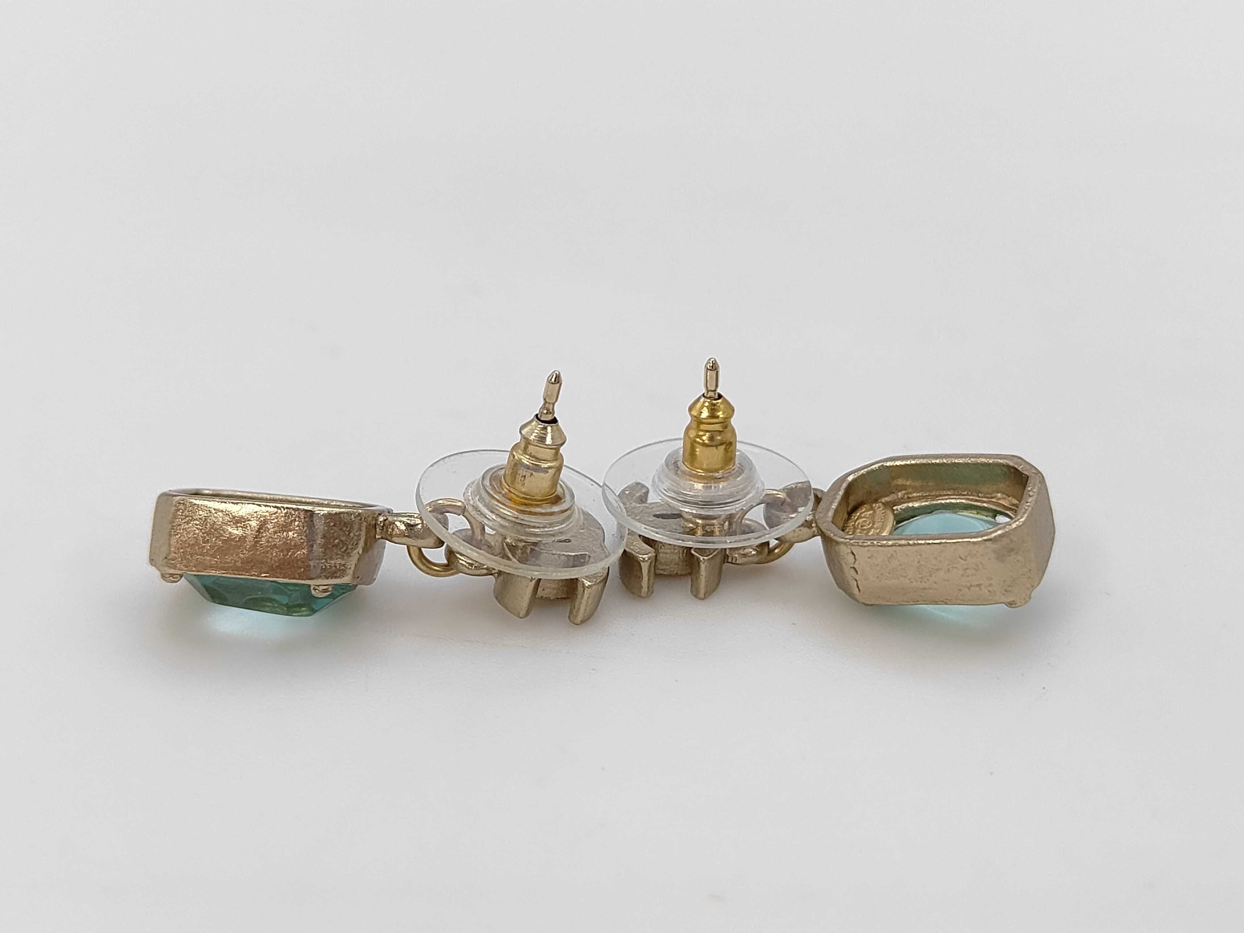 Comark Blue Stone Colored Stone Earrings — view 3