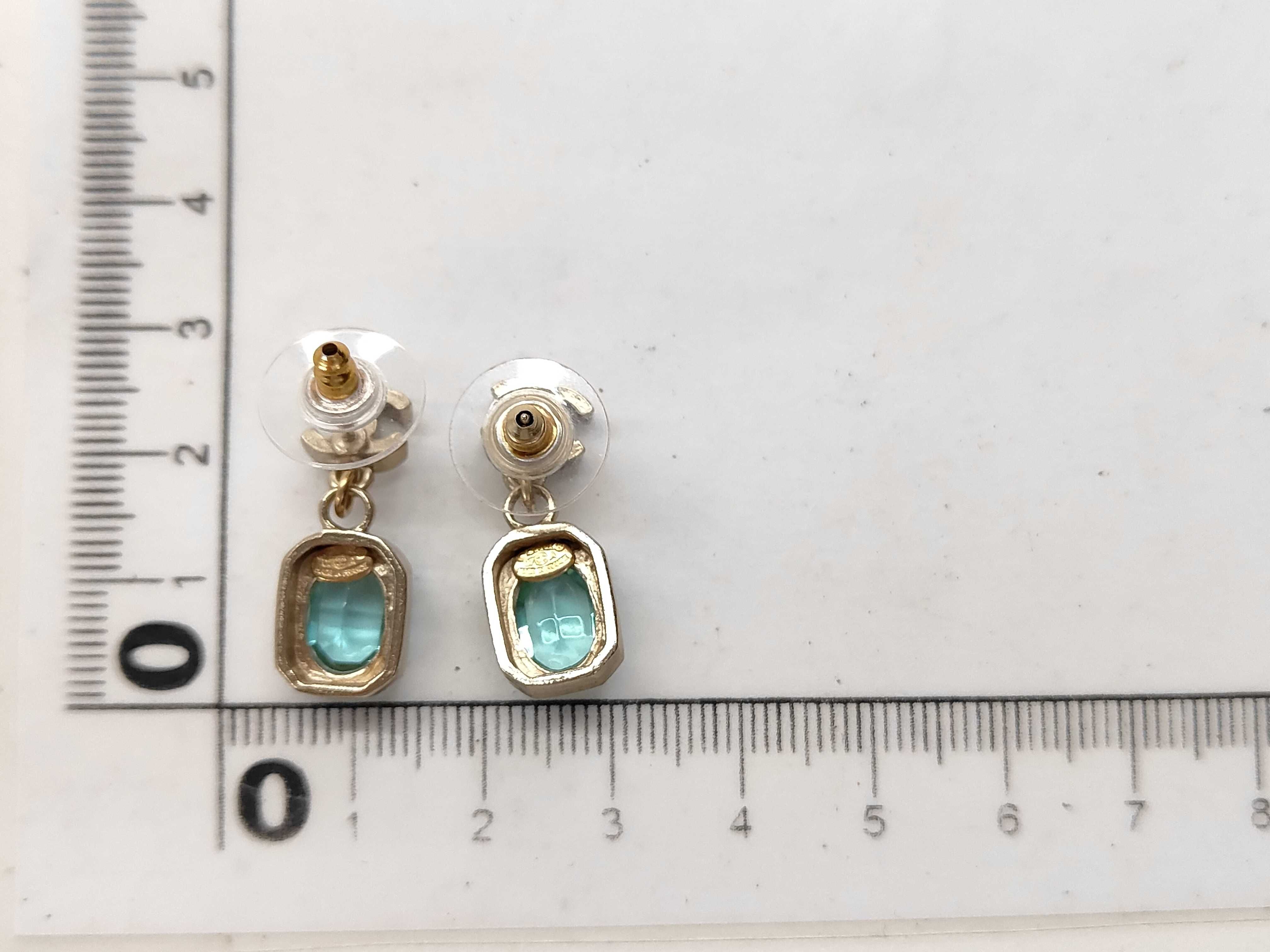 Comark Blue Stone Colored Stone Earrings — view 7