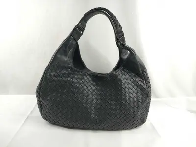 Campana Intrecciato One-Shoulder Bag, Black Shoulder Bag