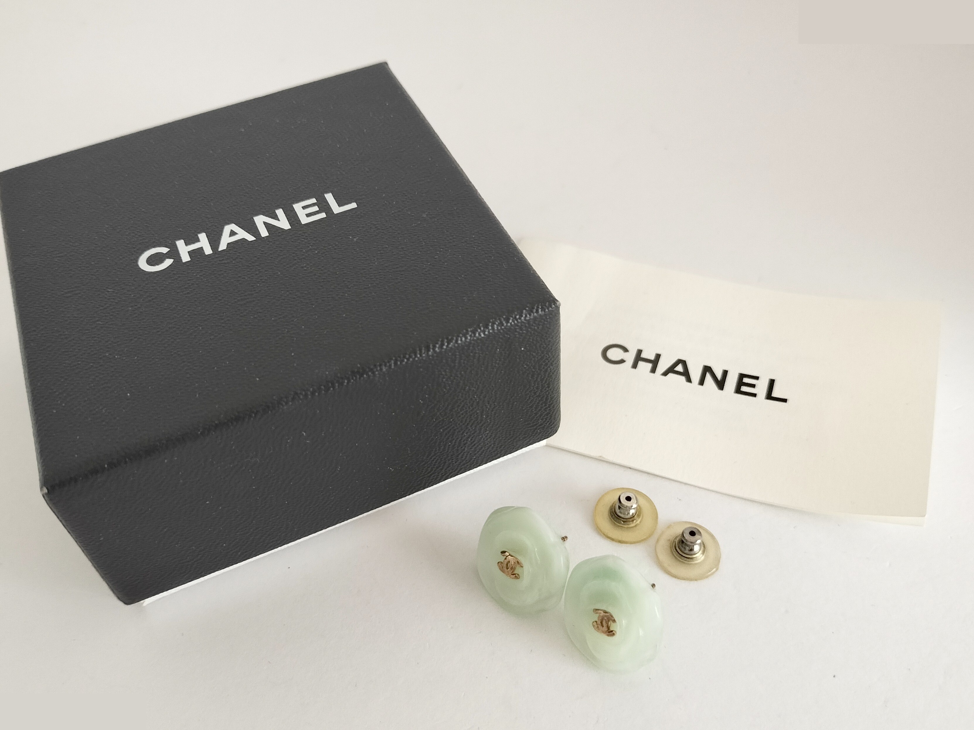 Coco Camellia Plastic Earrings — view 2