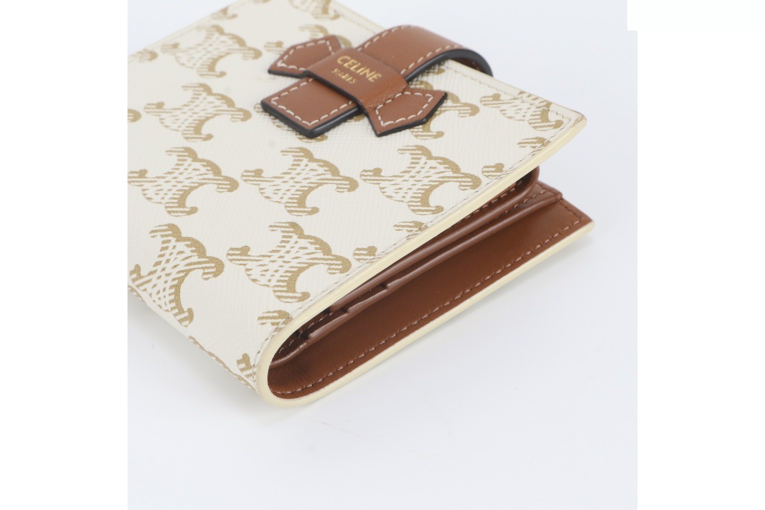 Triomphe Canvas Small Strap Wallet — view 2