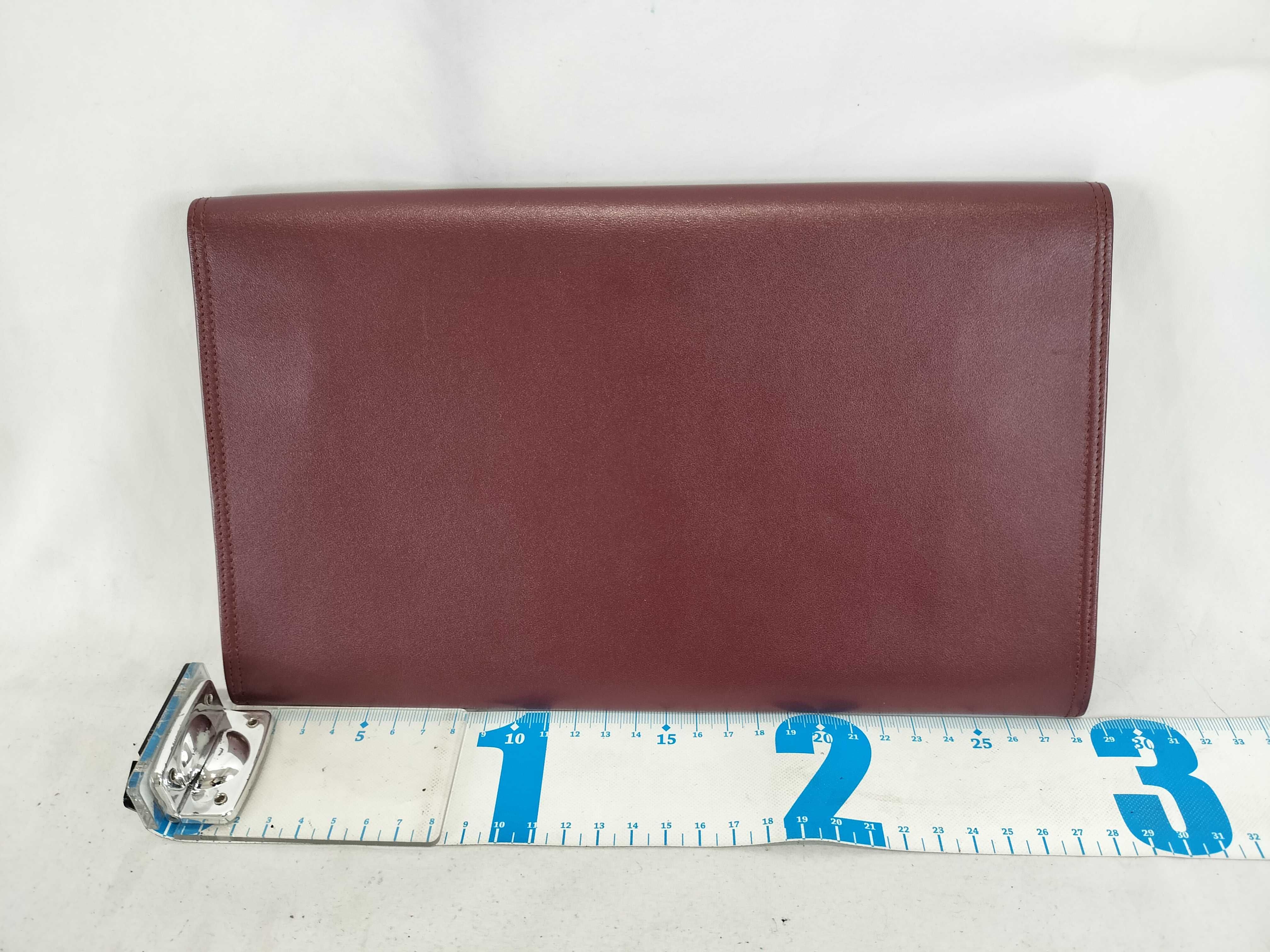 Must Clutch, Bordeaux color clutch bag — view 2