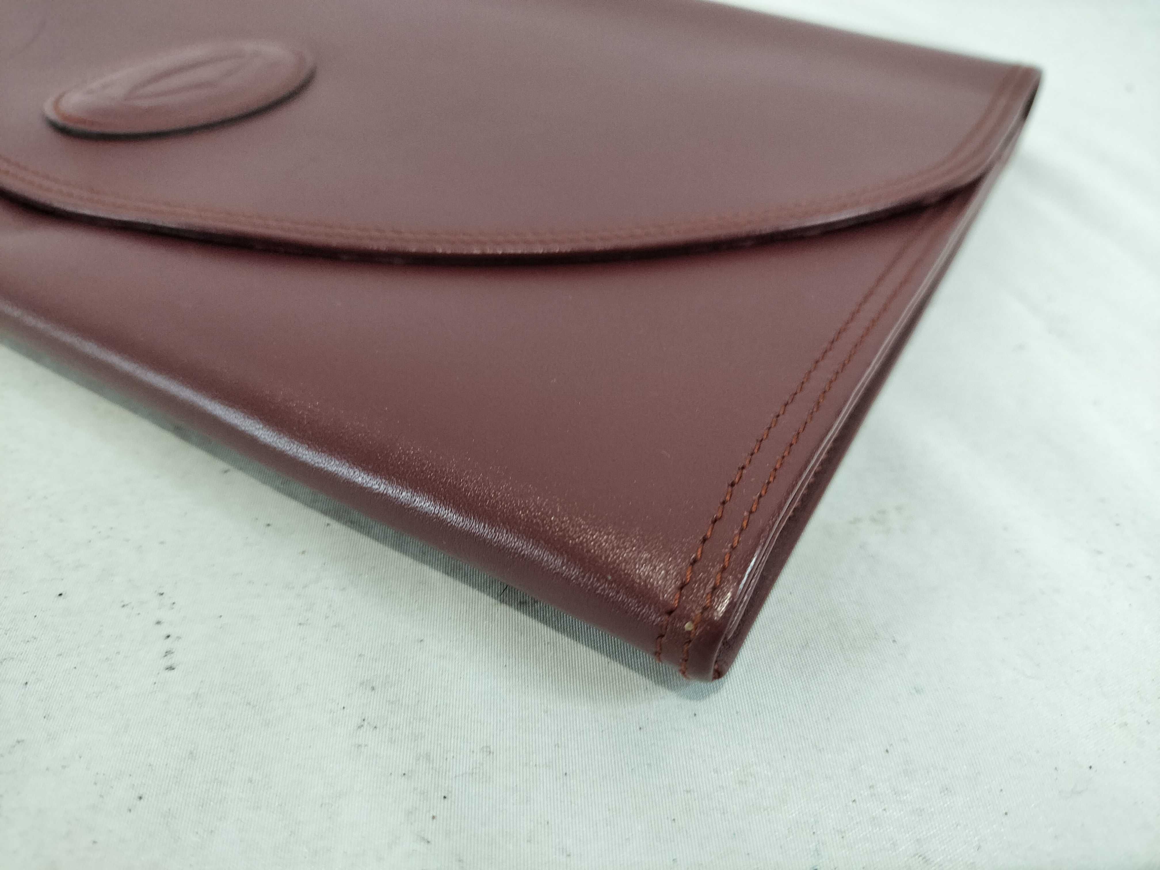 Must Clutch, Bordeaux color clutch bag — view 3