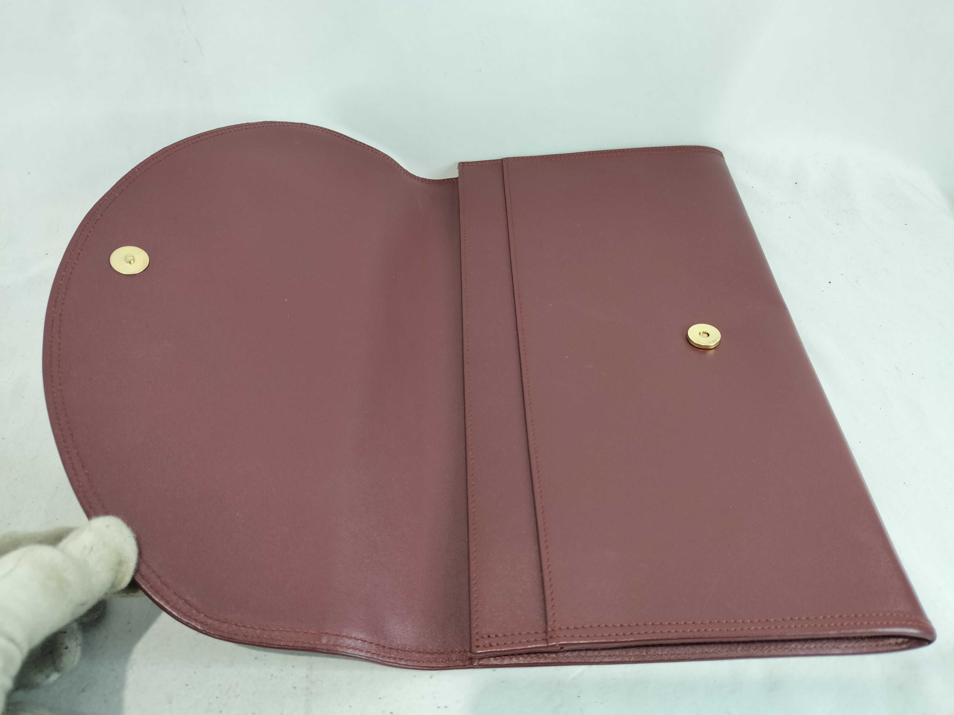 Must Clutch, Bordeaux color clutch bag — view 6