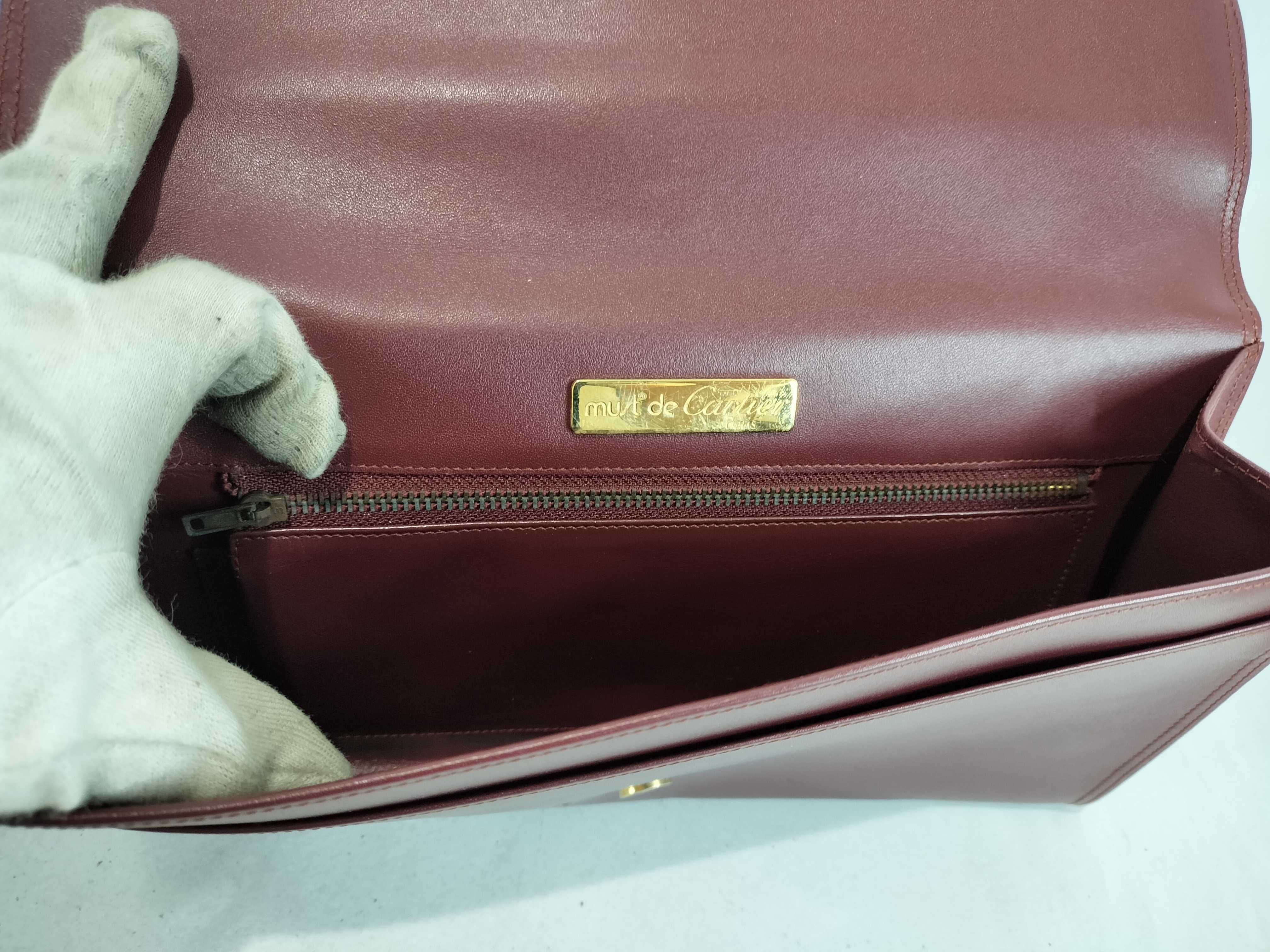 Must Clutch, Bordeaux color clutch bag — view 7