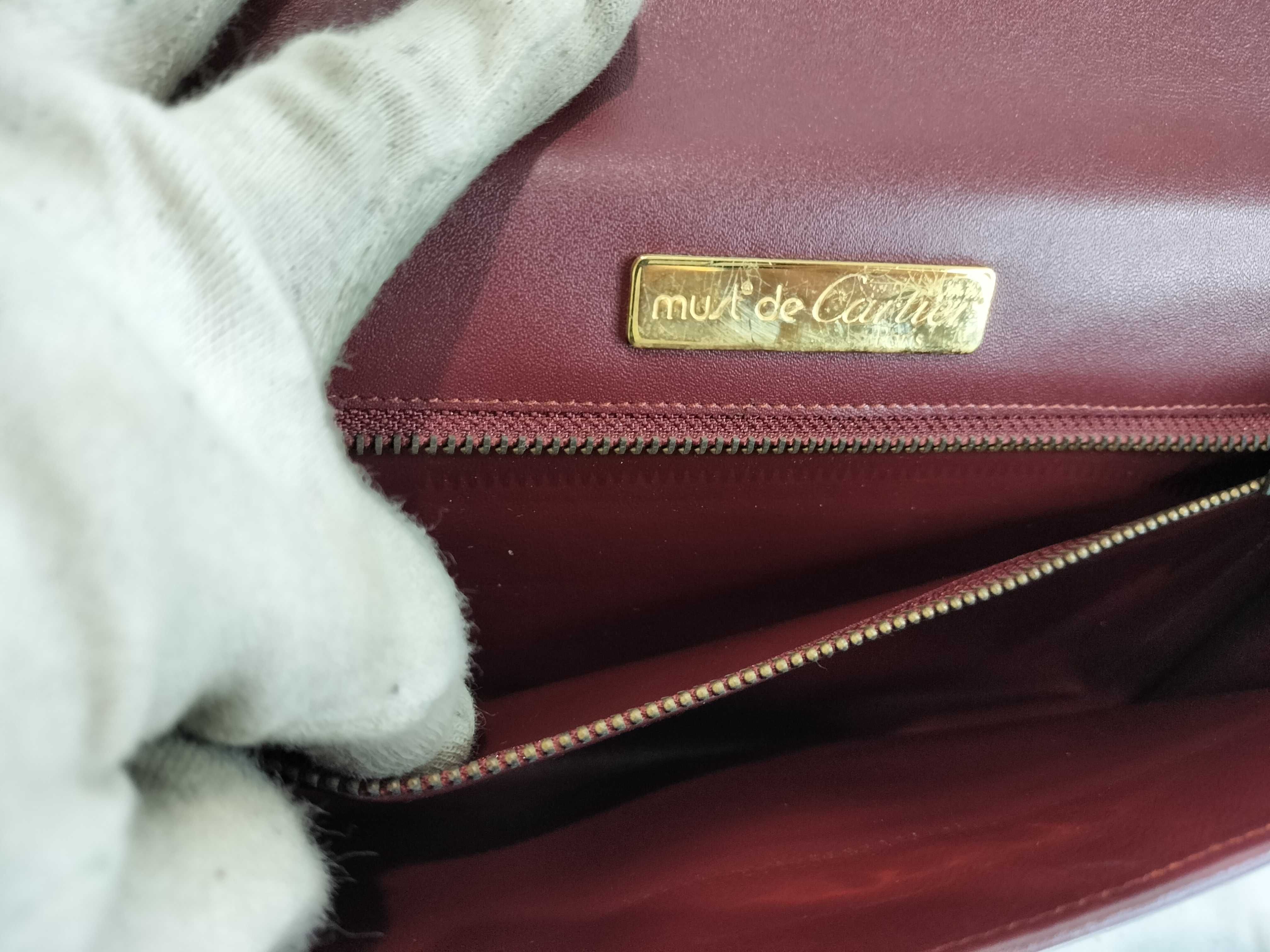 Must Clutch, Bordeaux color clutch bag — view 8