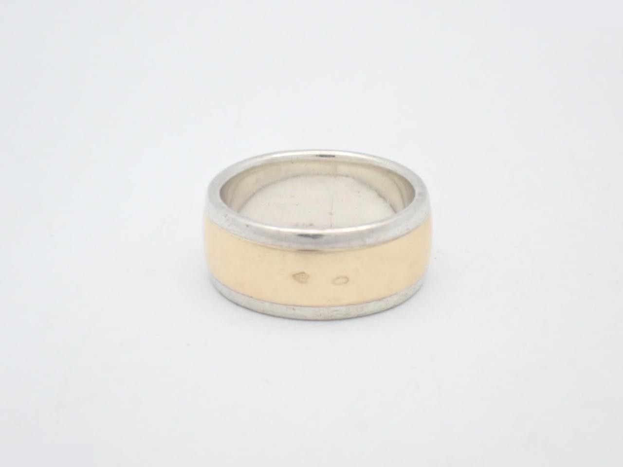 H logo ring, 925/750, 8.0g, size #10 — view 2