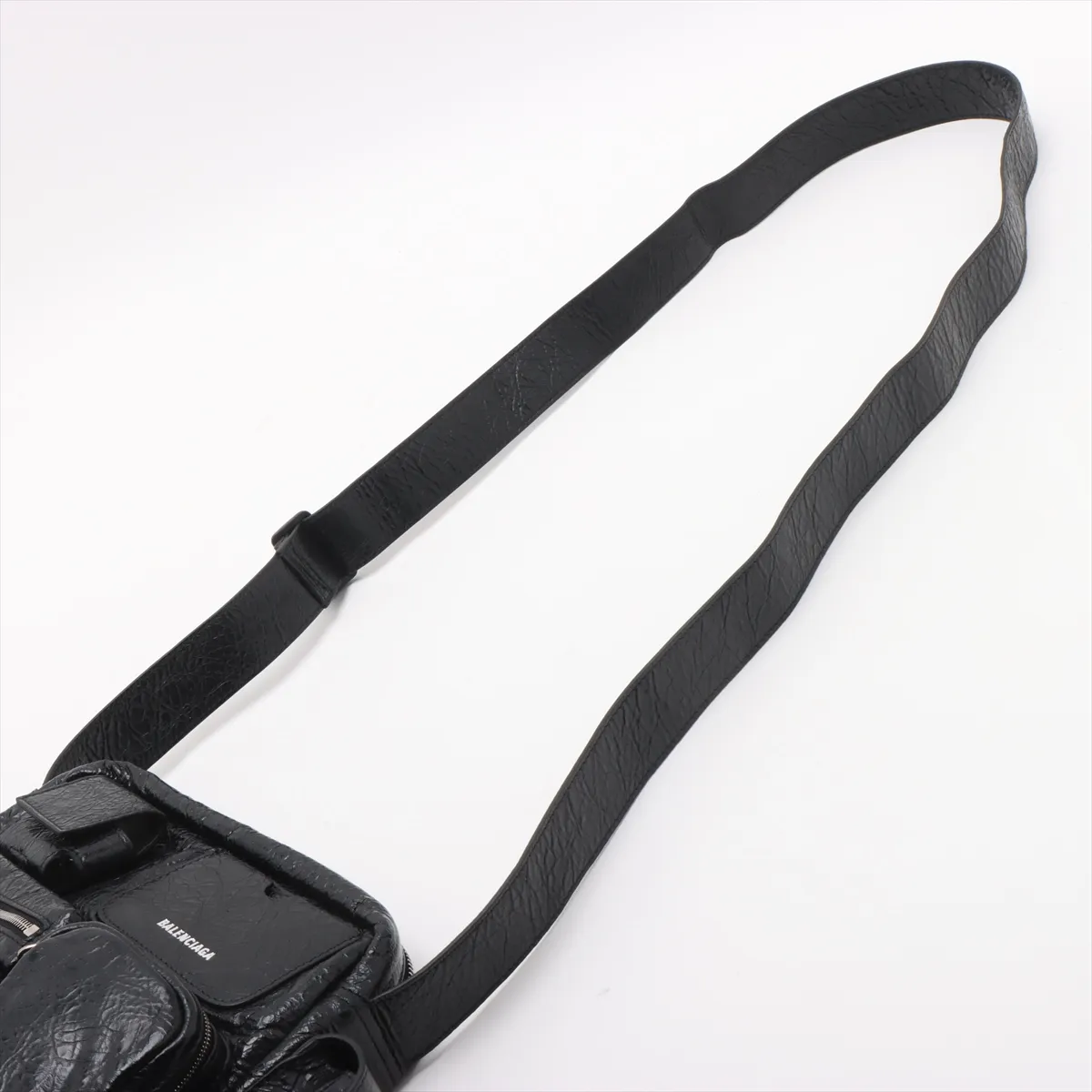 Super Busy Leather Shoulder Bag Black 829068 — view 5