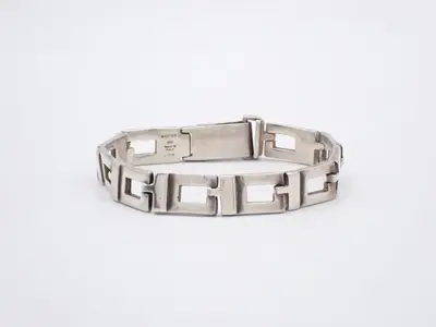 Bracelet, 925 sterling silver, 34.4g, wrist circumference approximately 18cm
