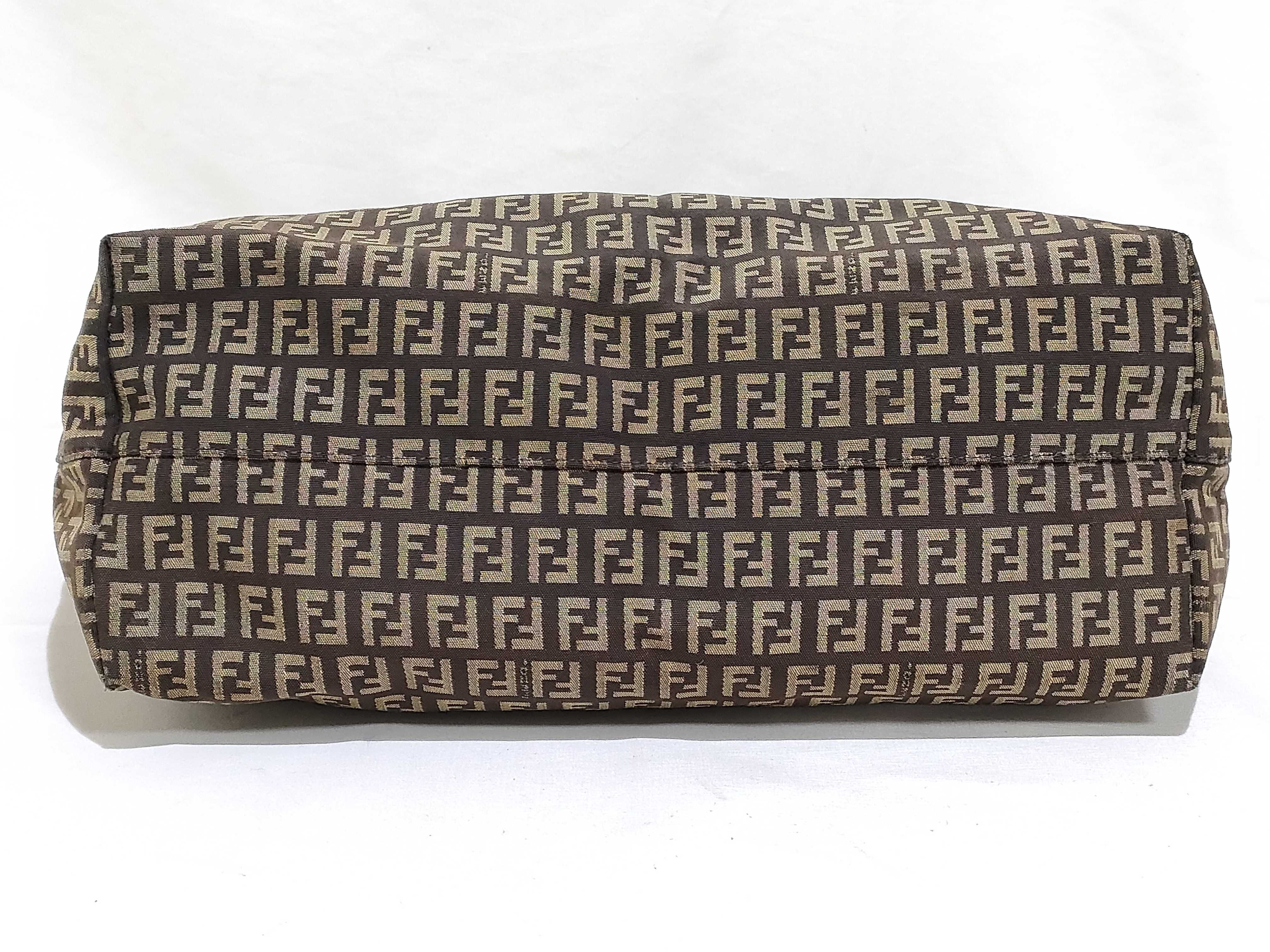 Zucca pattern tote bag, brown tote bag — view 7