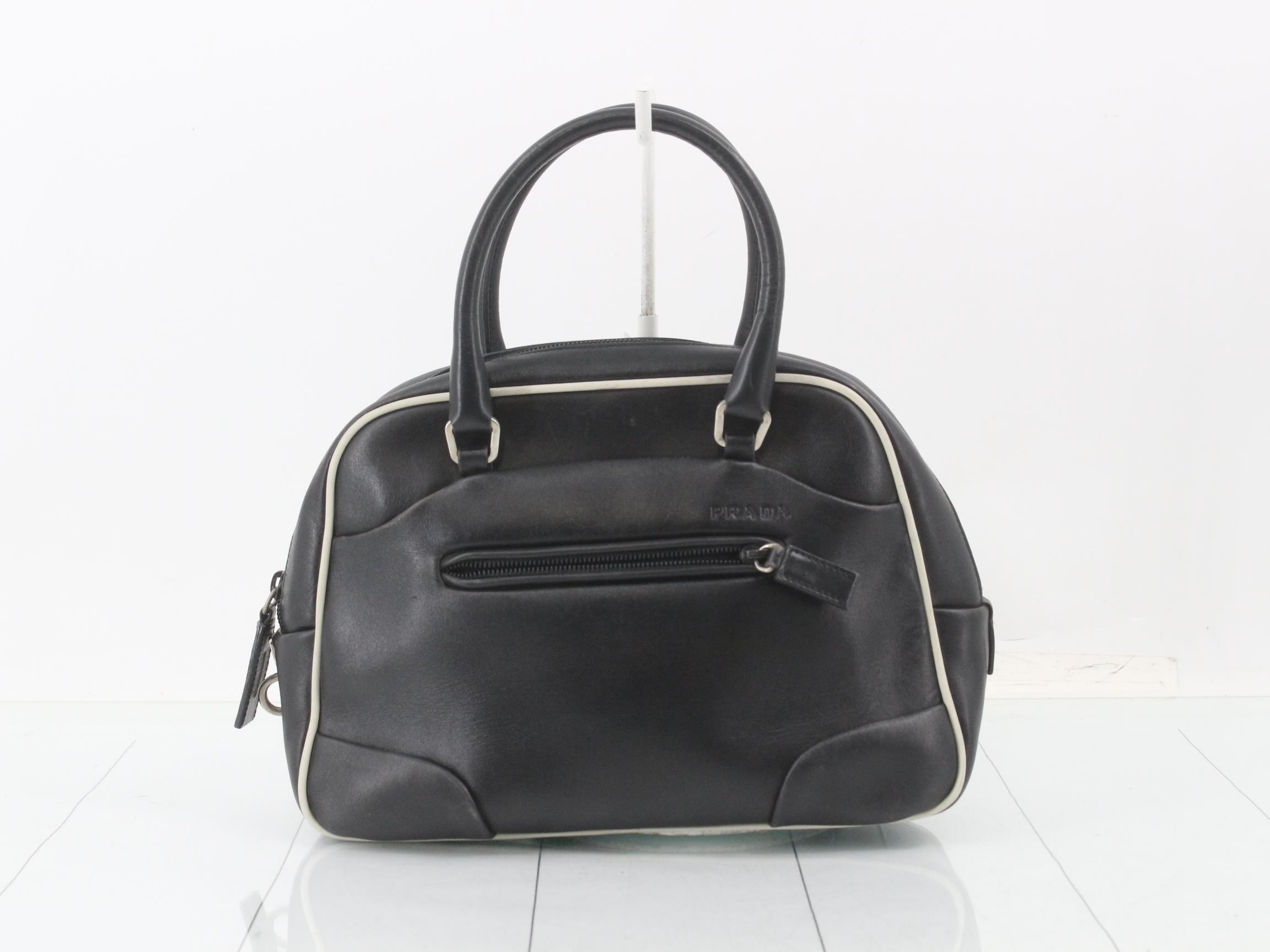 leather bowling bag handbag