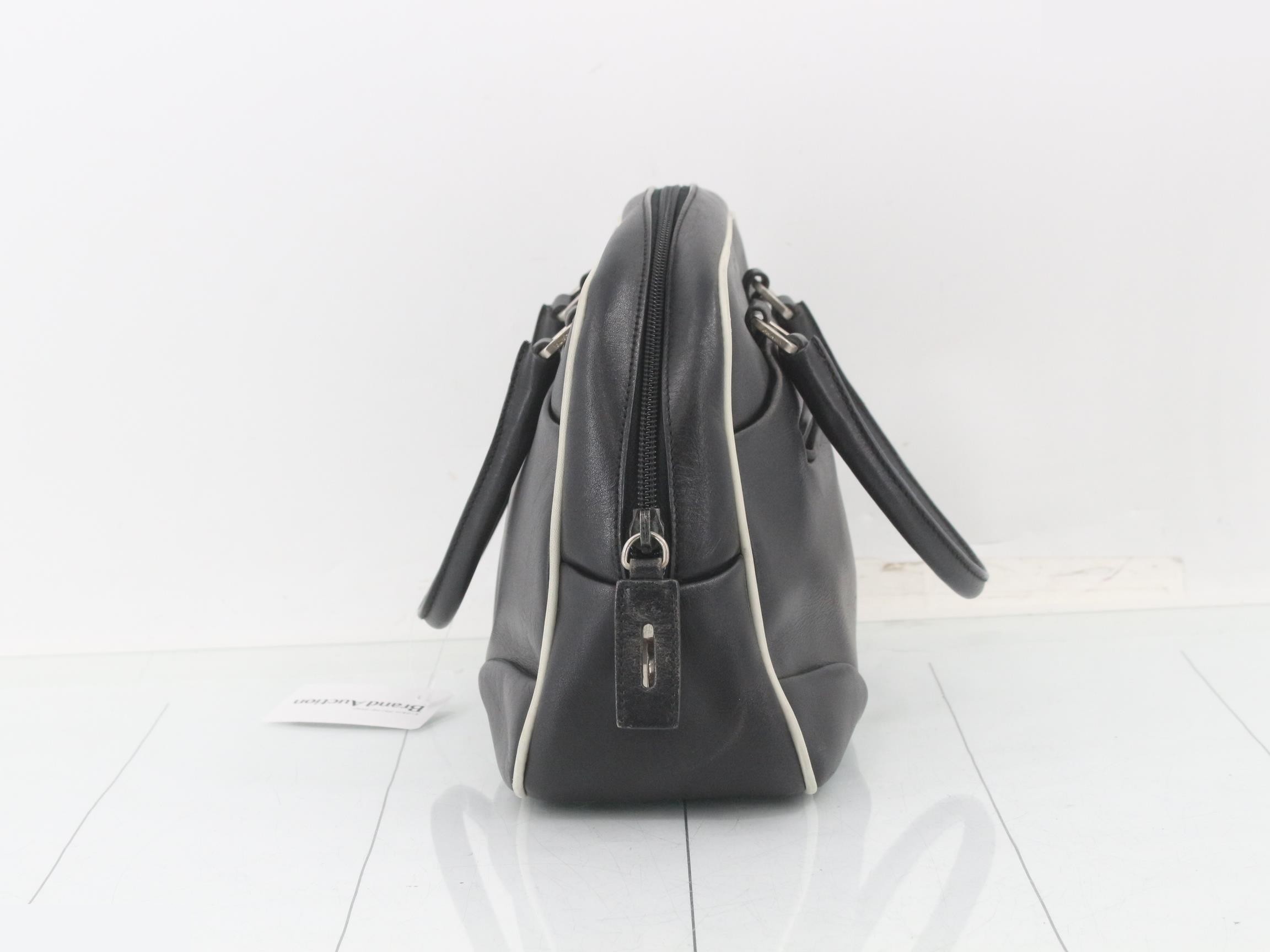 leather bowling bag handbag — view 4