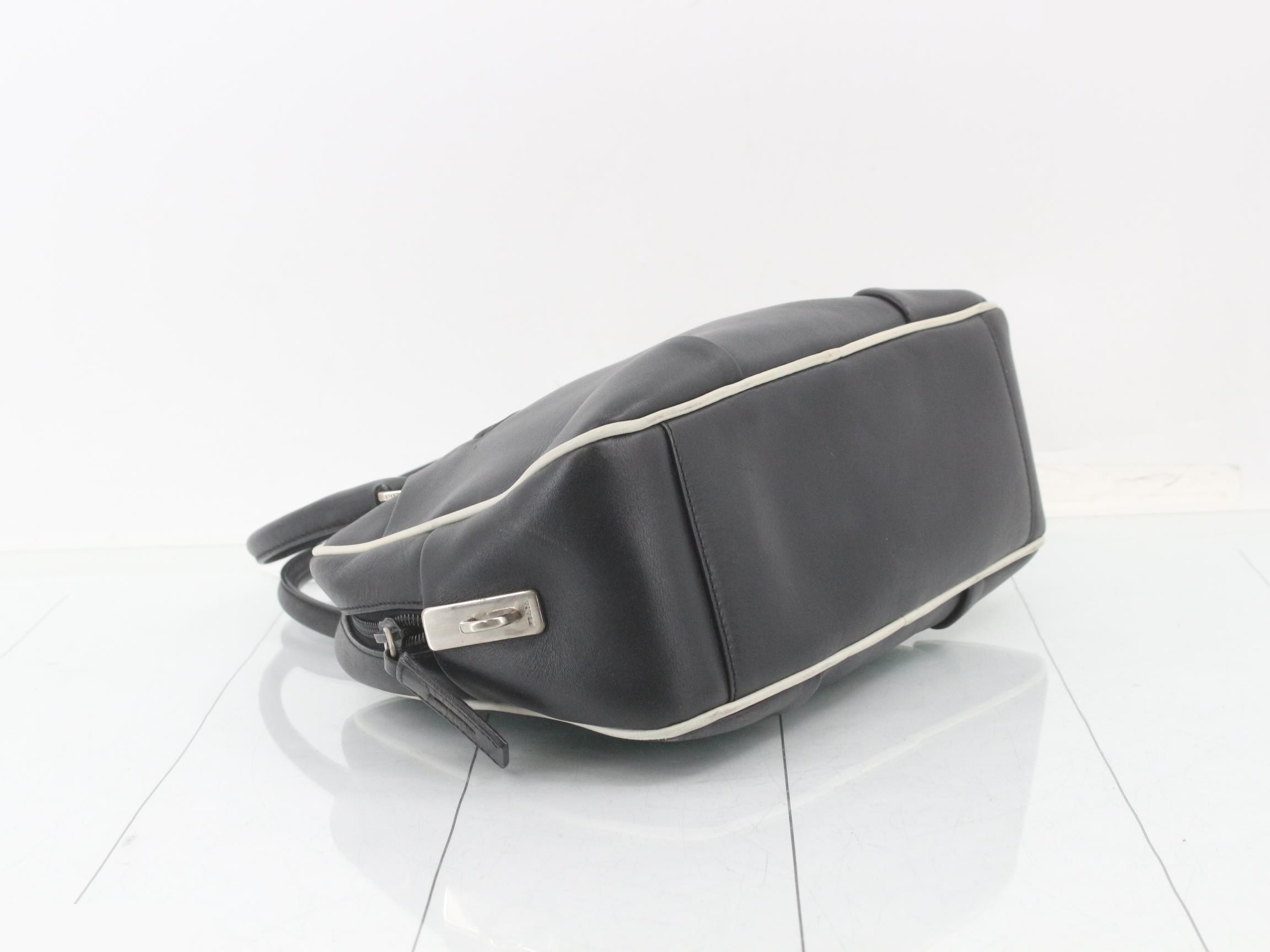 leather bowling bag handbag — view 5