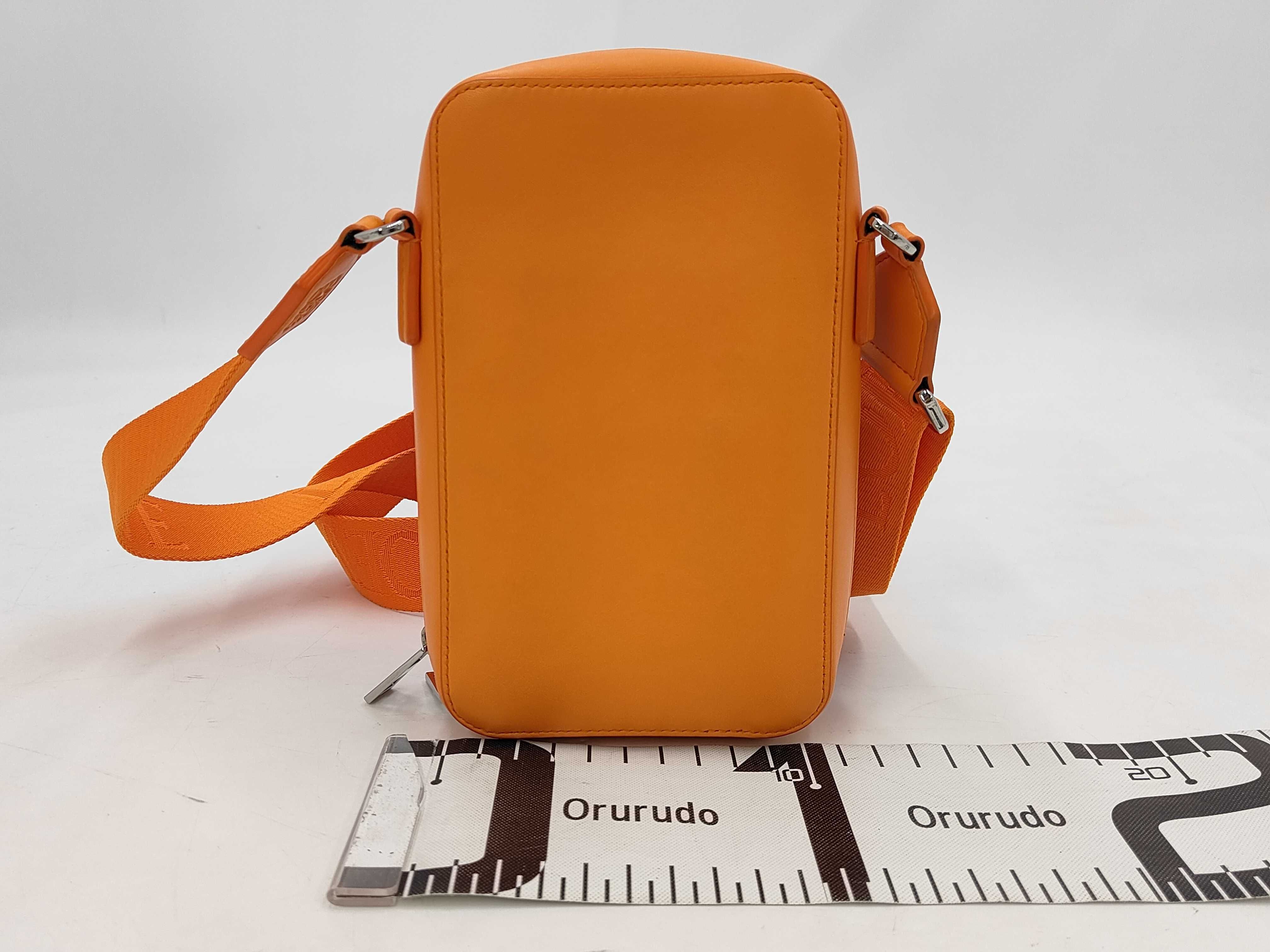 Vertical Crossbody Shoulder Bag, Orange — view 2