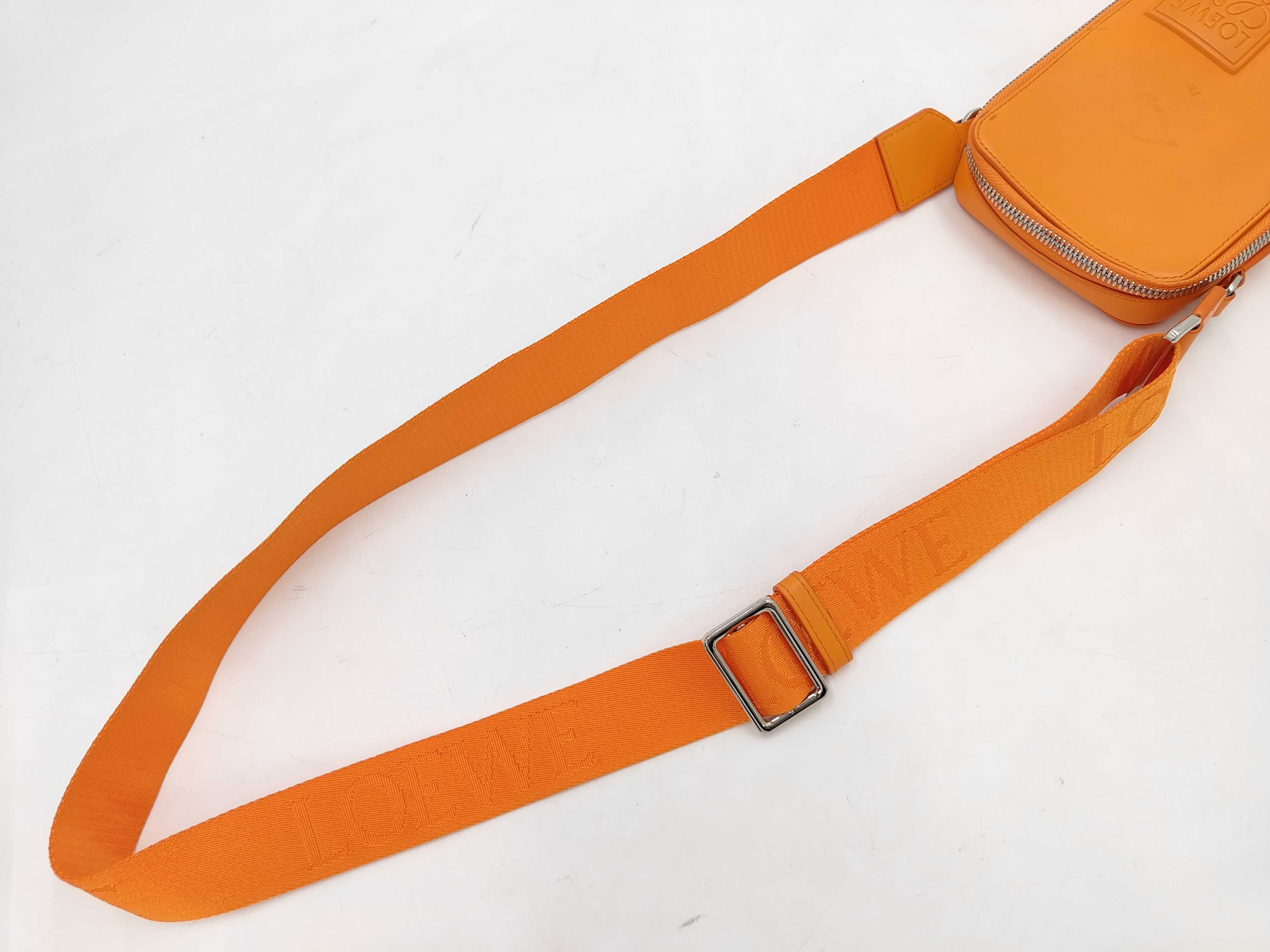 Vertical Crossbody Shoulder Bag, Orange — view 3