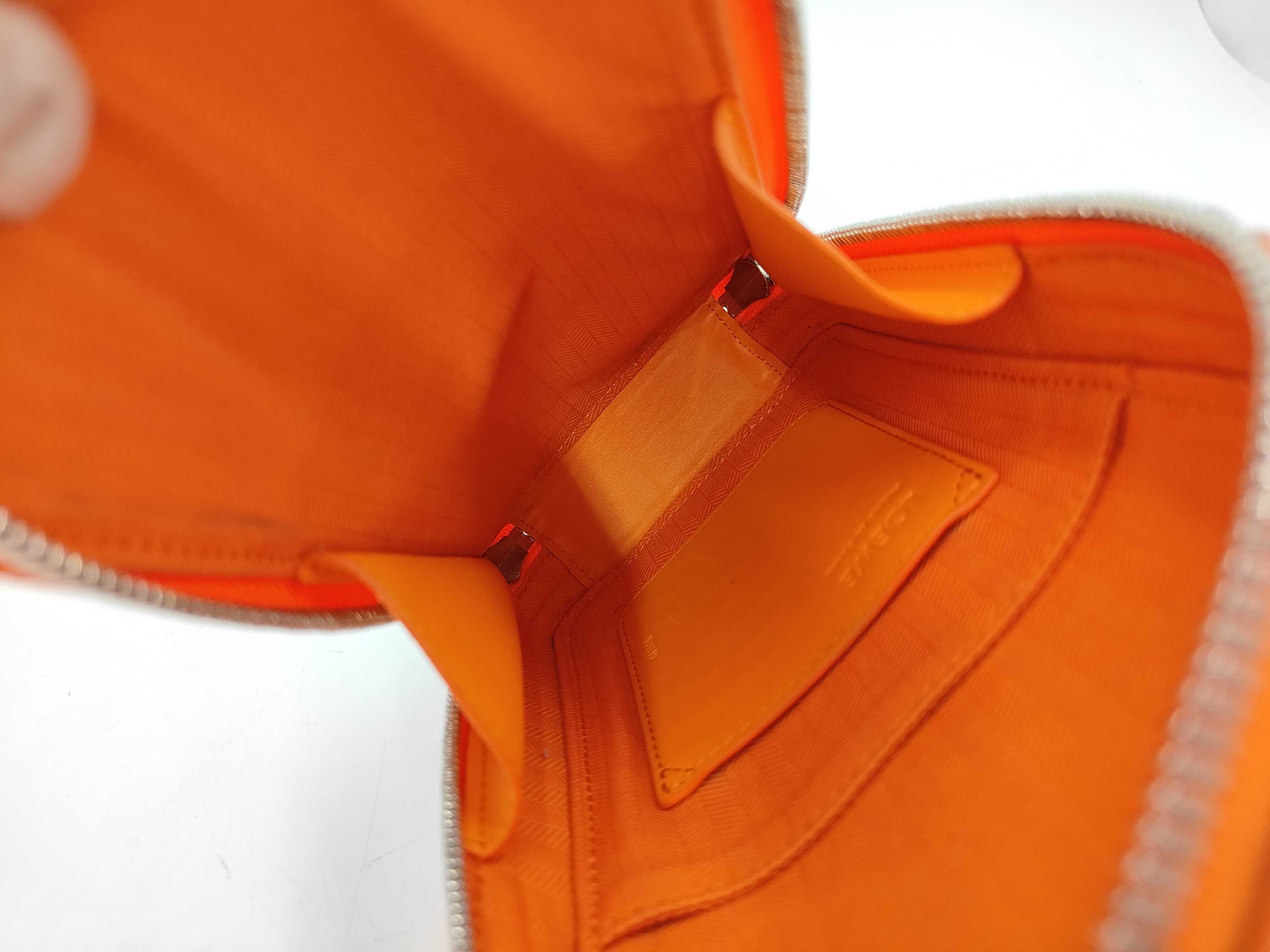 Vertical Crossbody Shoulder Bag, Orange — view 9