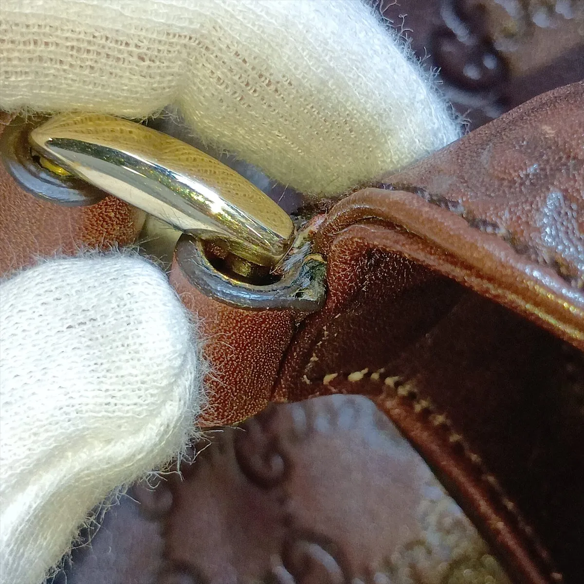 Guccissima 189835 Leather Handbag Brown — view 13