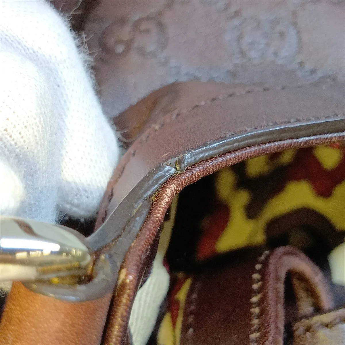 Guccissima 189835 Leather Handbag Brown — view 15