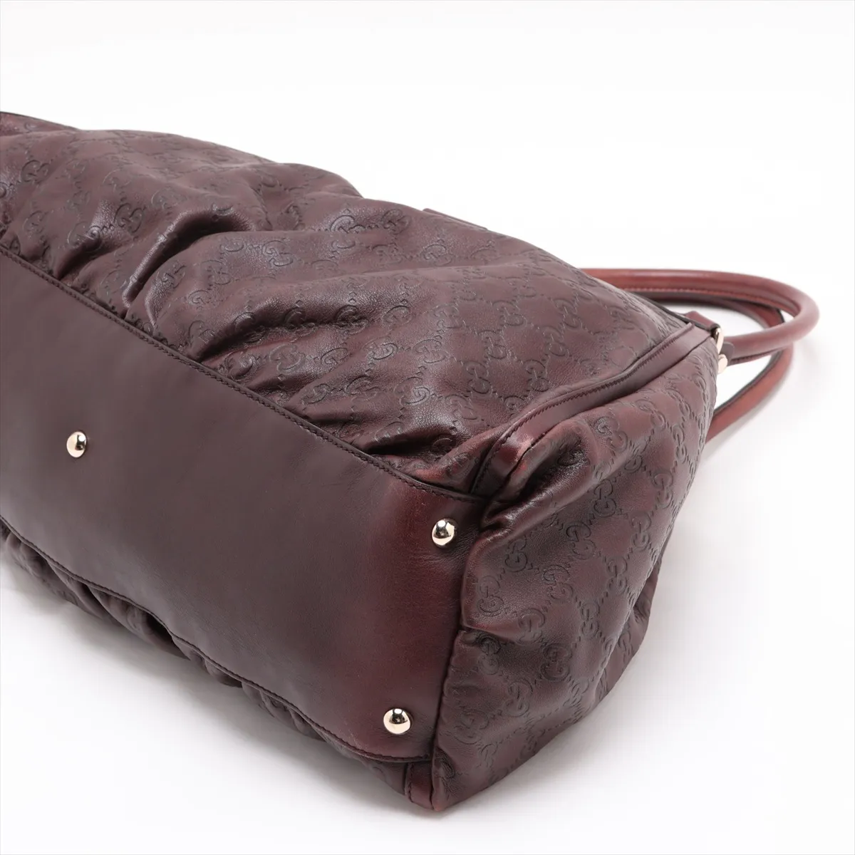 Guccissima 189835 Leather Handbag Brown — view 3