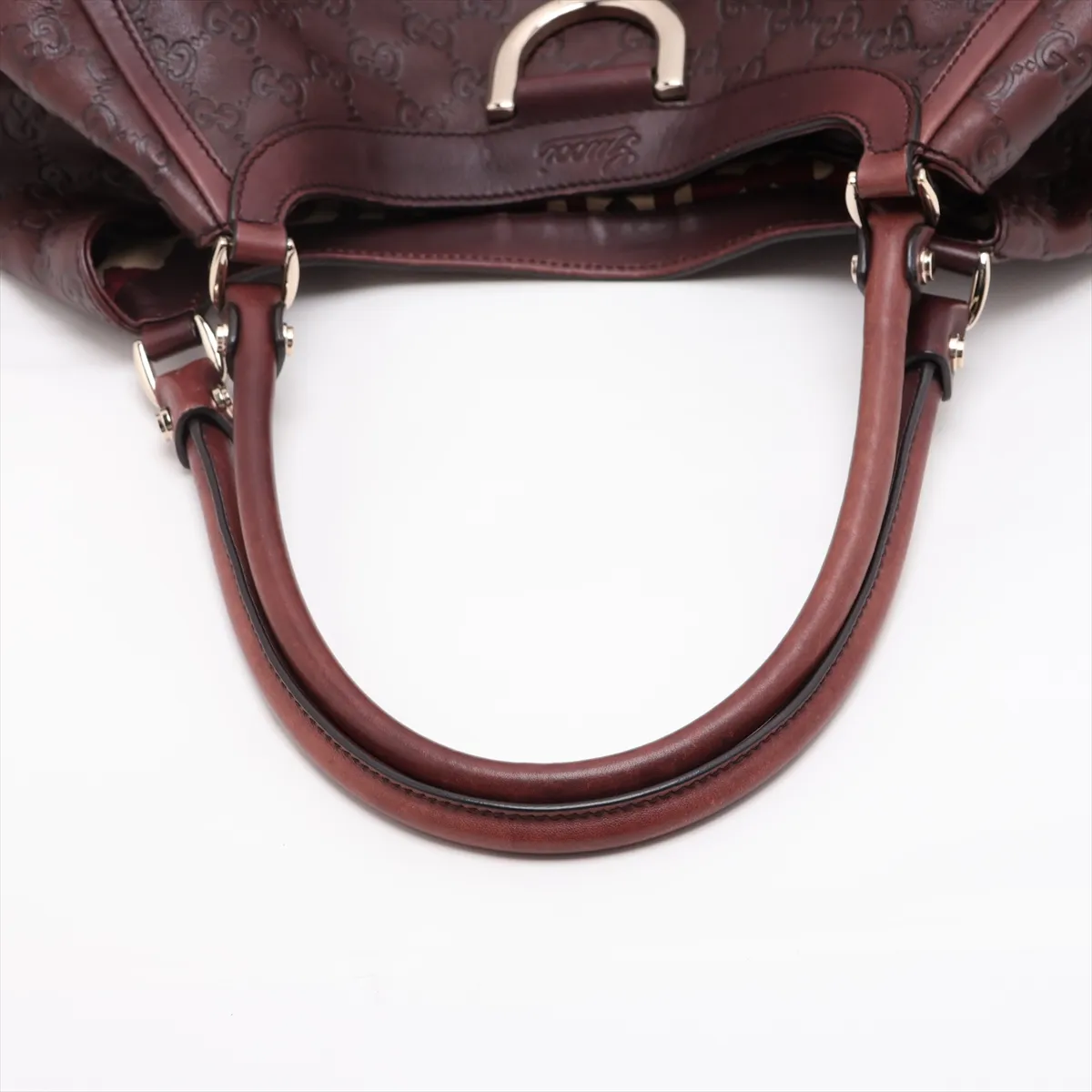 Guccissima 189835 Leather Handbag Brown — view 5