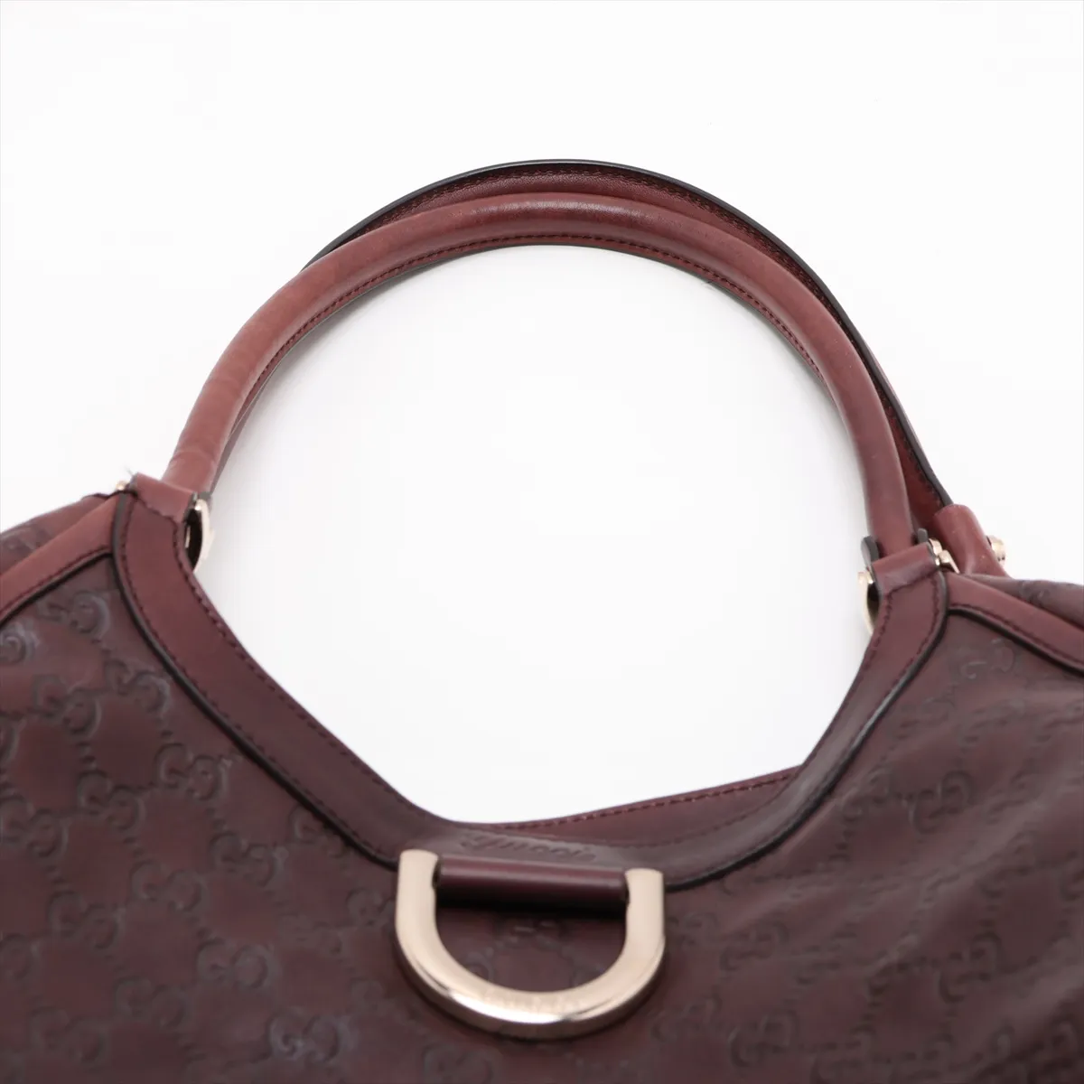 Guccissima 189835 Leather Handbag Brown — view 6