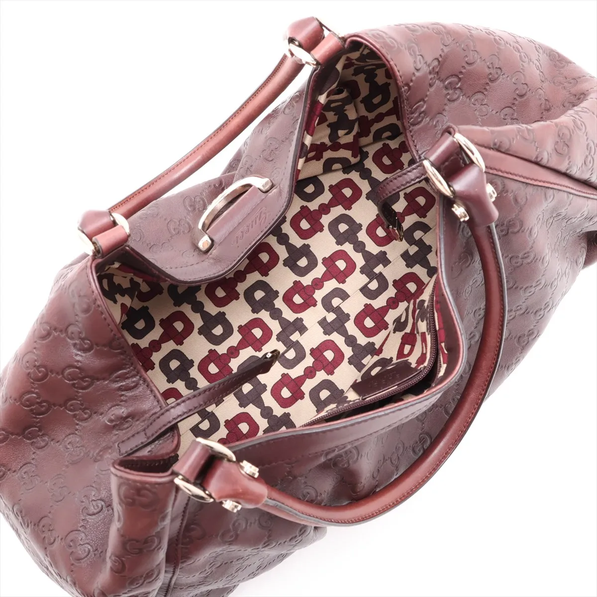 Guccissima 189835 Leather Handbag Brown — view 7