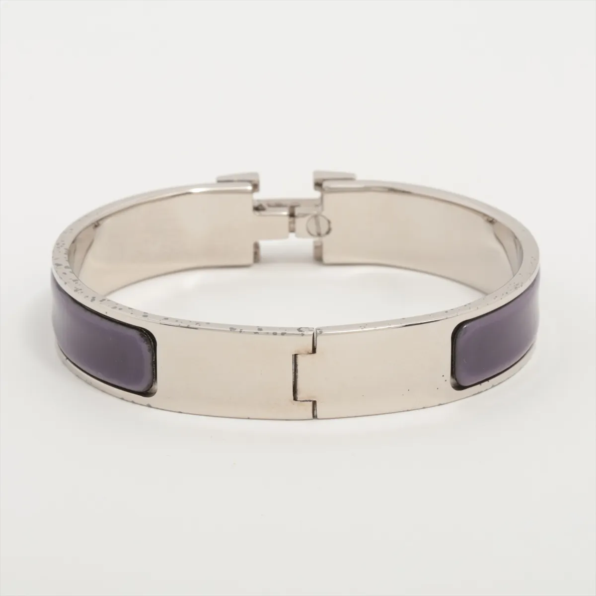 Click H Fan Bangle, GP (Gold Plated), Silver x Purple. Shows — view 2